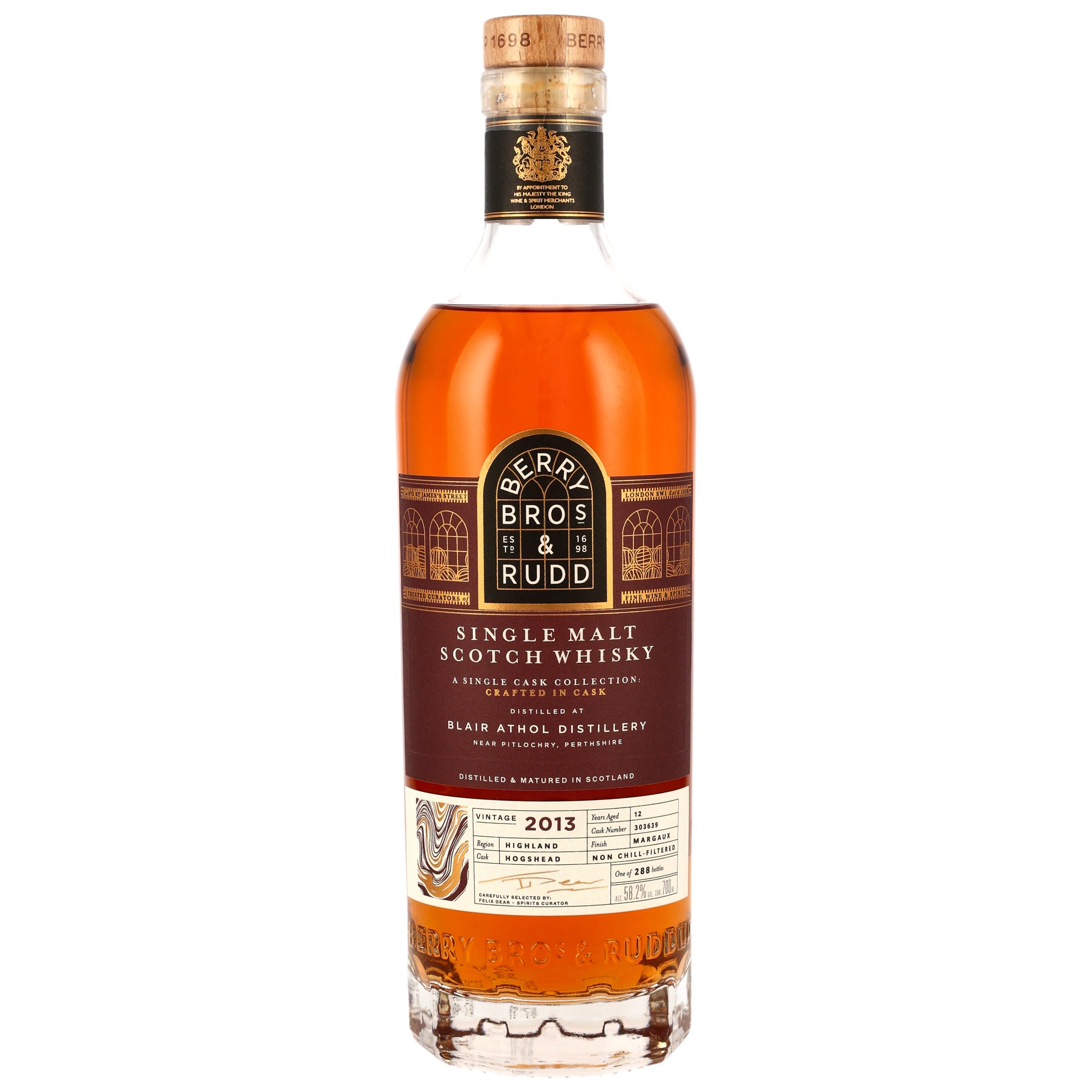 Blair Athol 2013/2025 - 12 y.o. - Margaux Cask Finish #303639 (Berry Bros & Rudd)