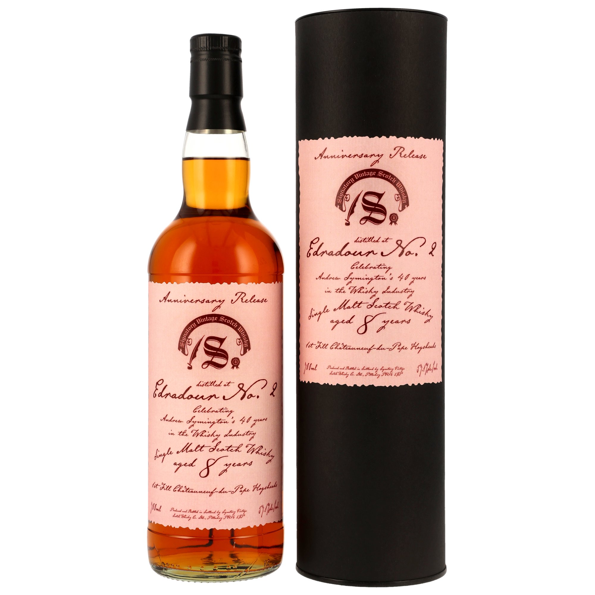 Edradour No.2 2018/2026 - 8 y.o. - 1st Fill Châteauneuf-du-Pape Hogsheads - Anniversary Release