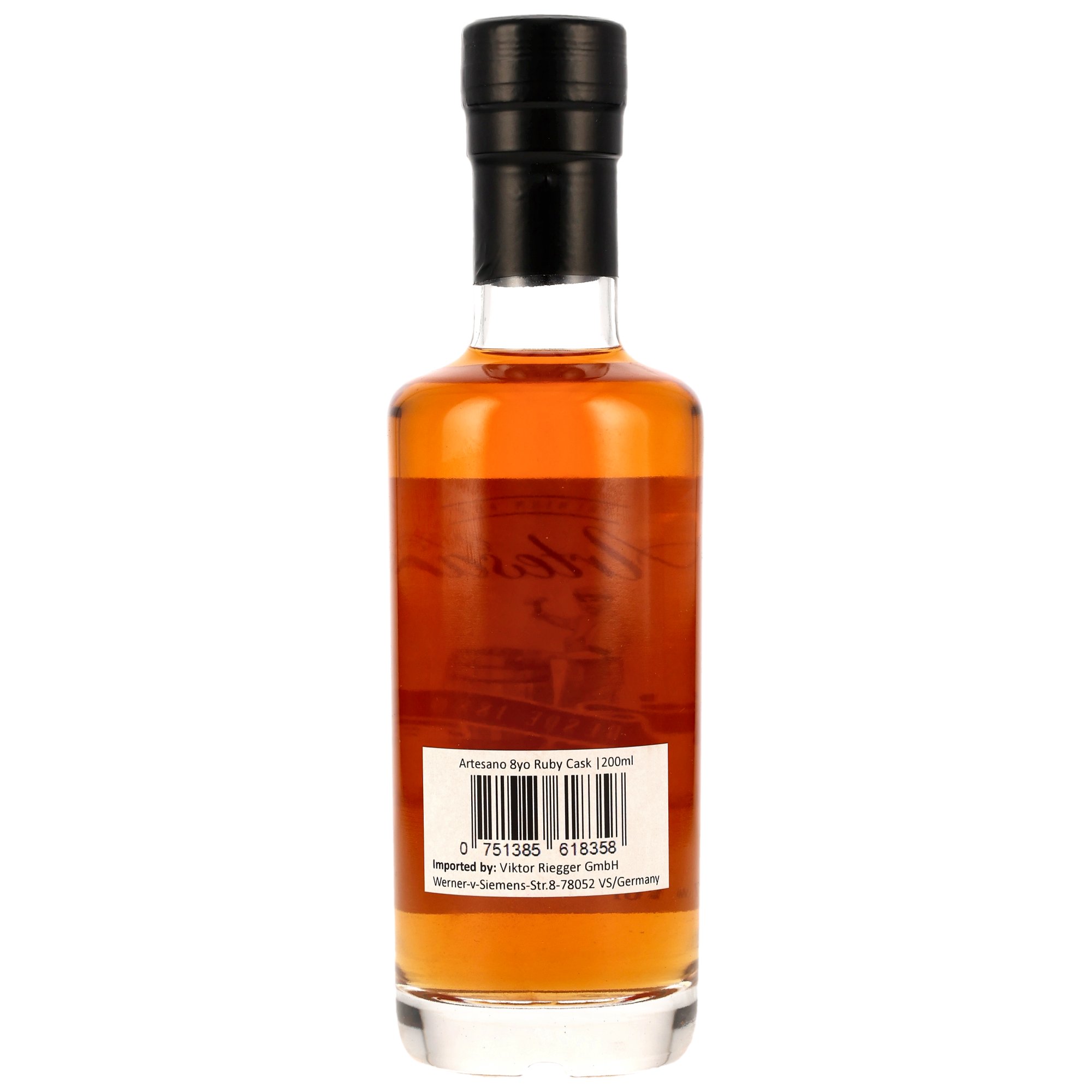 Ron Artesano Rum 8 y.o. Ruby Port Cask Finish - 200ml