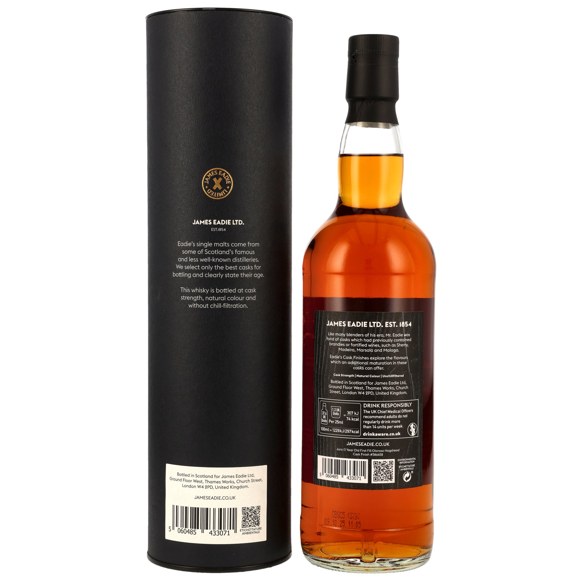 Jura 2012/2025 - 13 y.o. - 1st Fill Oloroso Sherry HHD #386652 - James Eadie