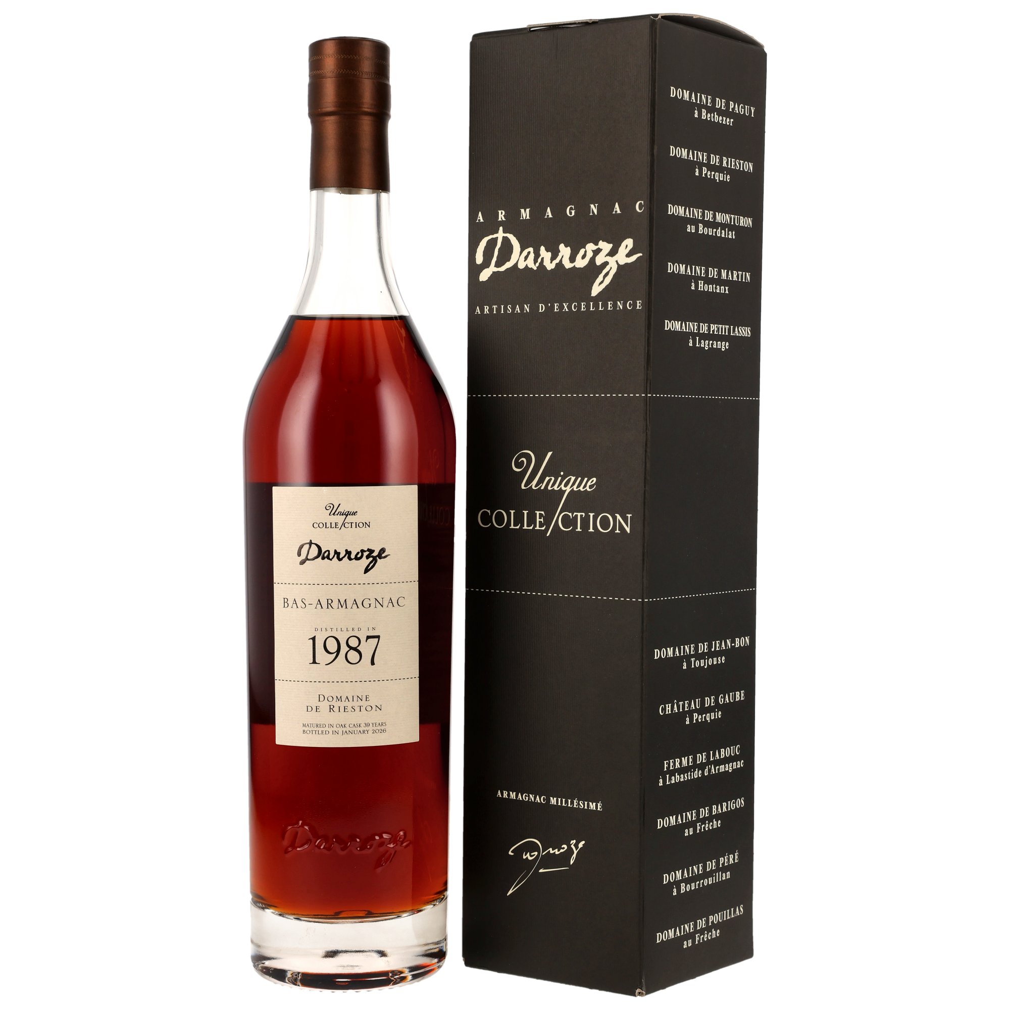 Domaine de Rieston 1987/2026 - 39 y.o. - Armagnac Darroze