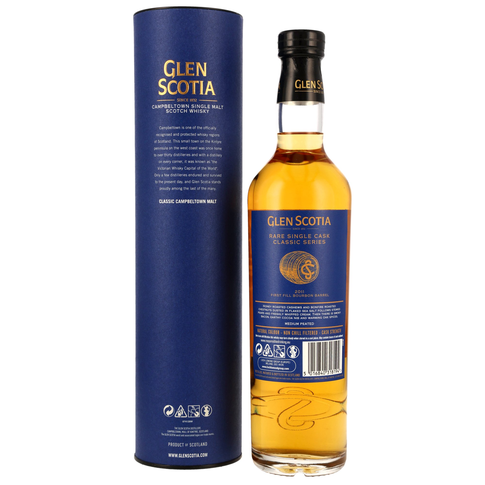 Glen Scotia 2011/2025 - 1st Fill Bourbon Cask #288 - Behind the Blue Doors