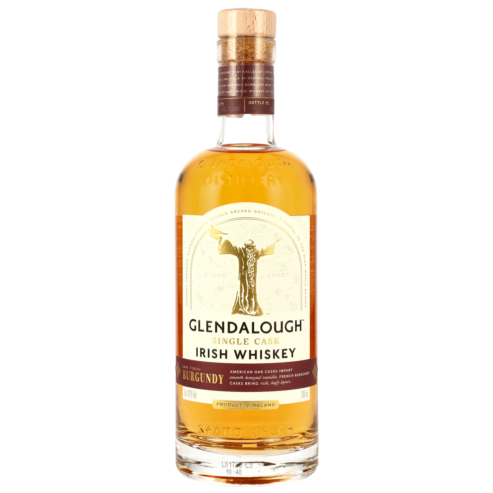 Glendalough Single Cask - French Burgundy Cask Cru Finish #RC 1296 - neue Ausstattung