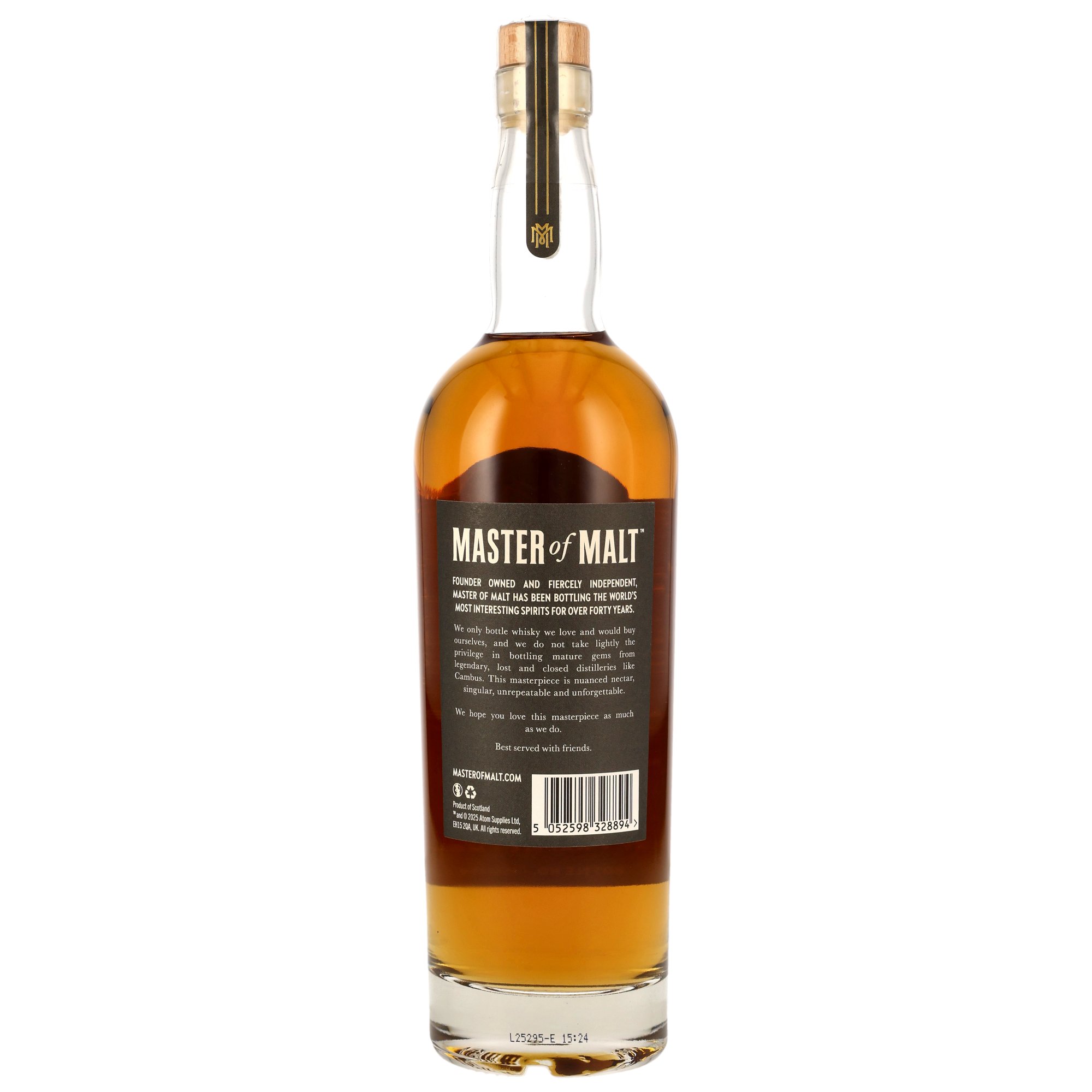 Cambus 1990/2025 - 34 y.o. - Refill Rum Barrel - Master of Malt
