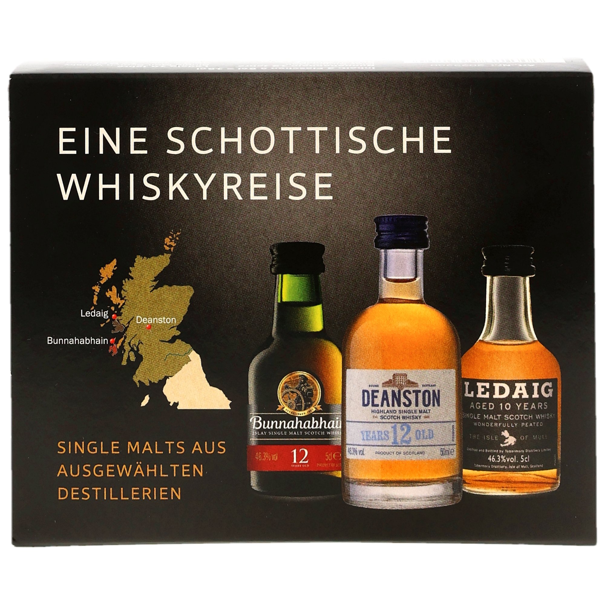 Bunnahabhain 12 y.o., Deanston 12 y.o. , Ledaig 10 y.o. 3x0,05
