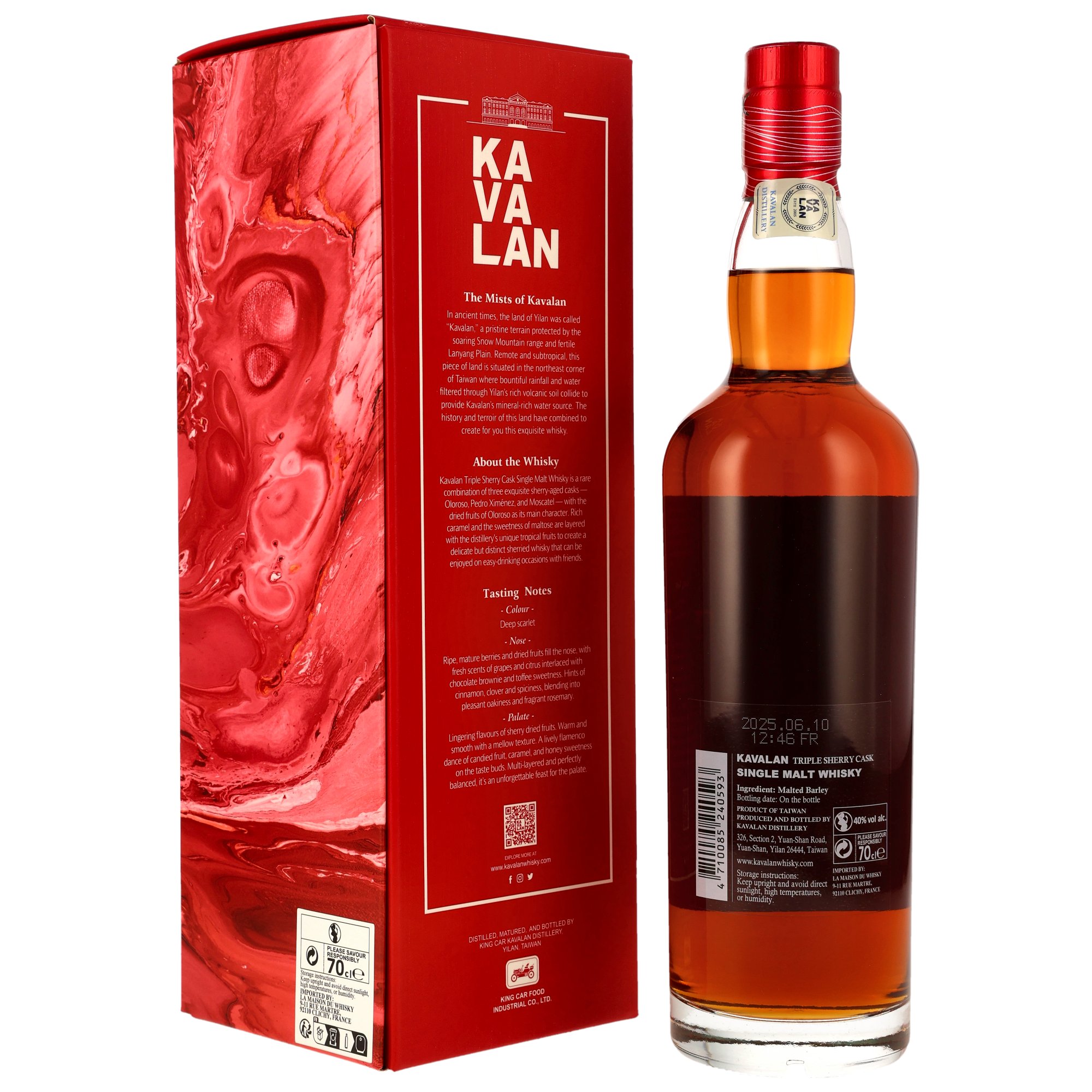 Kavalan Triple Sherry Cask - Oloroso, PX & Moscatel Sherry Casks