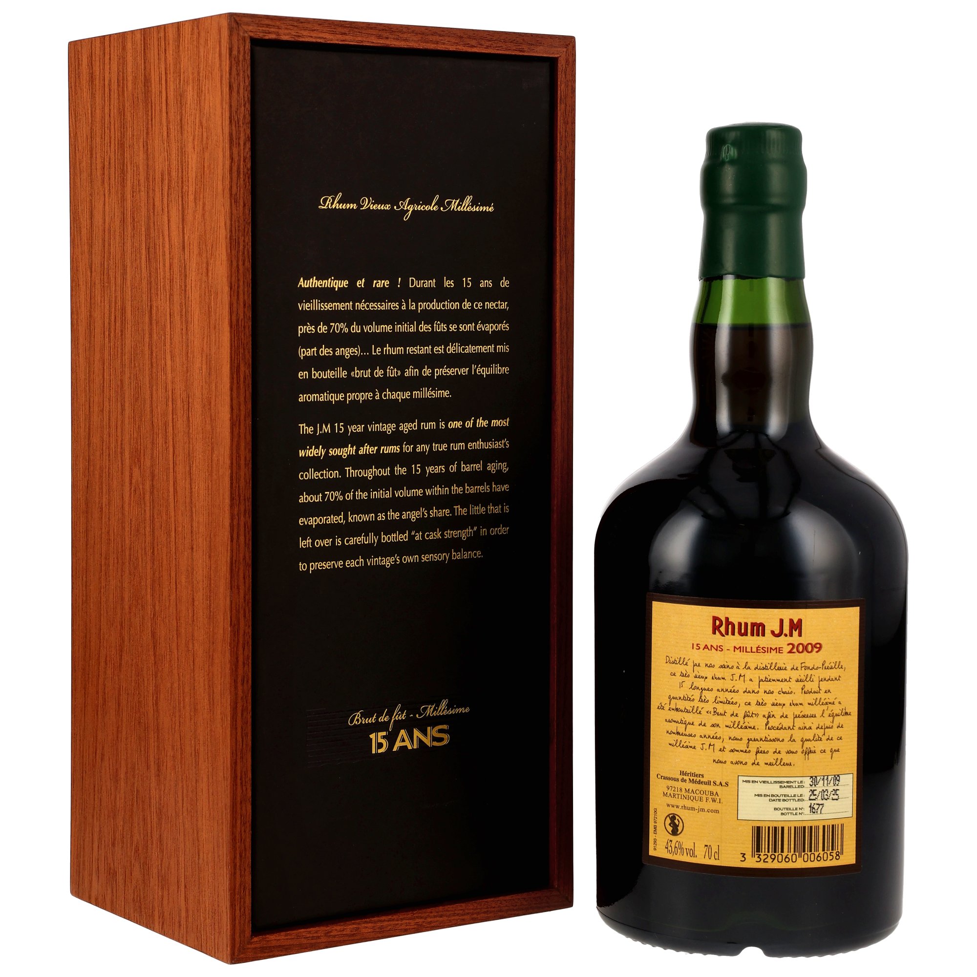 Rhum J.M 2009/2025 - 15 y.o. - Vintage - Cask Strength