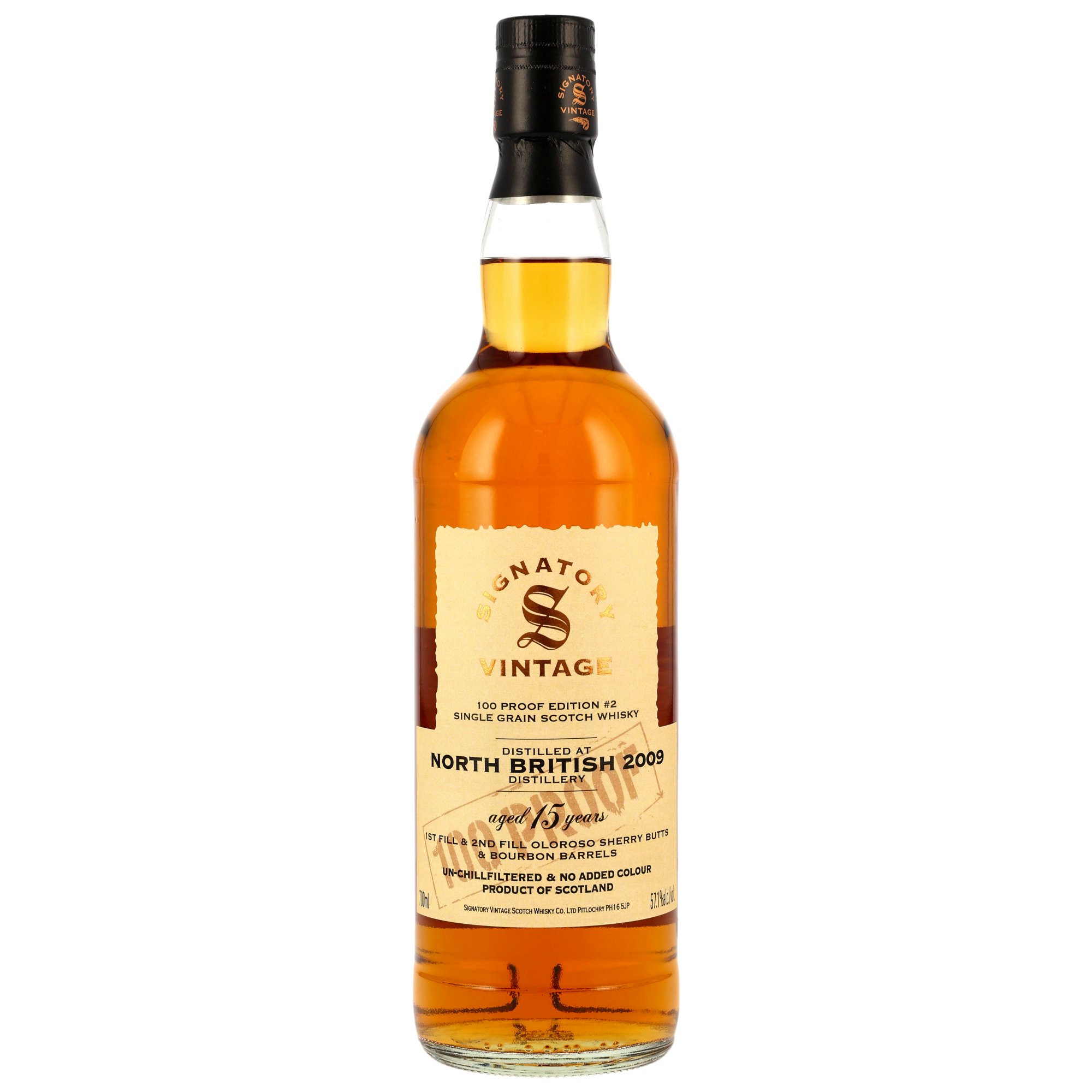 North British 2009/2025 - 15 y.o. - Signatory 100 PROOF Grain Edition #2