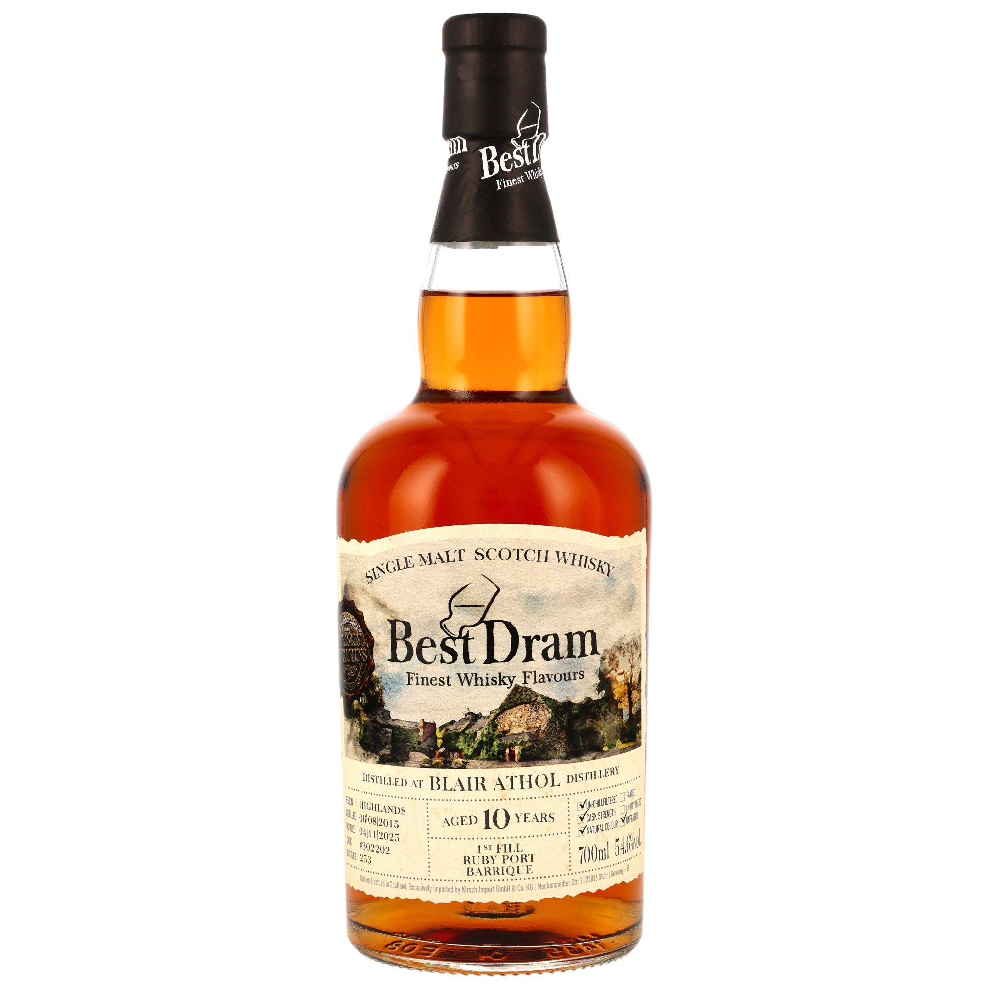 Blair Athol 2015/2025 - 10 y.o. - 1st Fill Ruby Port Barrique #302202 (Best Dram)