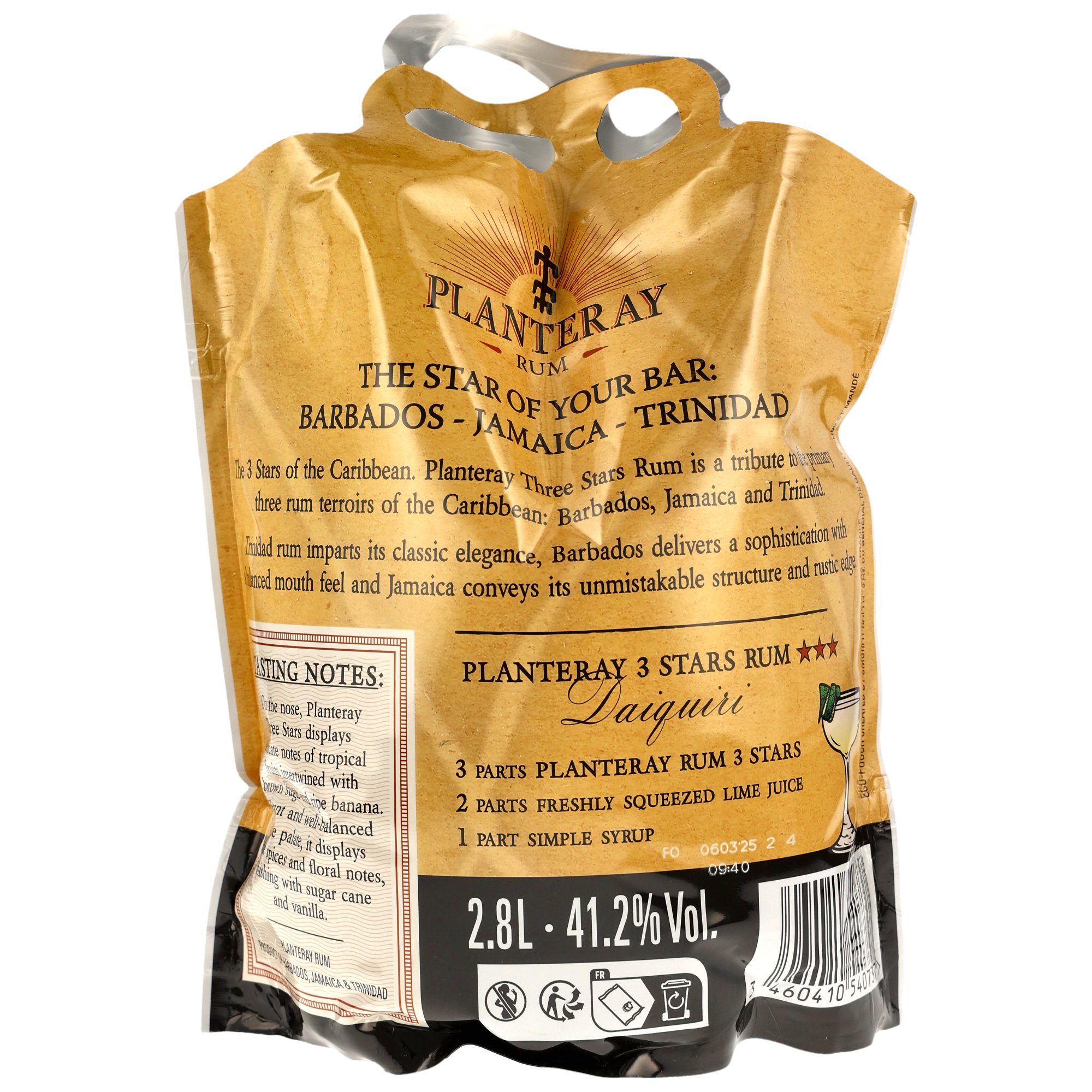 Planteray (Plantation) 3 Stars Jamaica Barbados Trinidad - 2,8L Pouch
