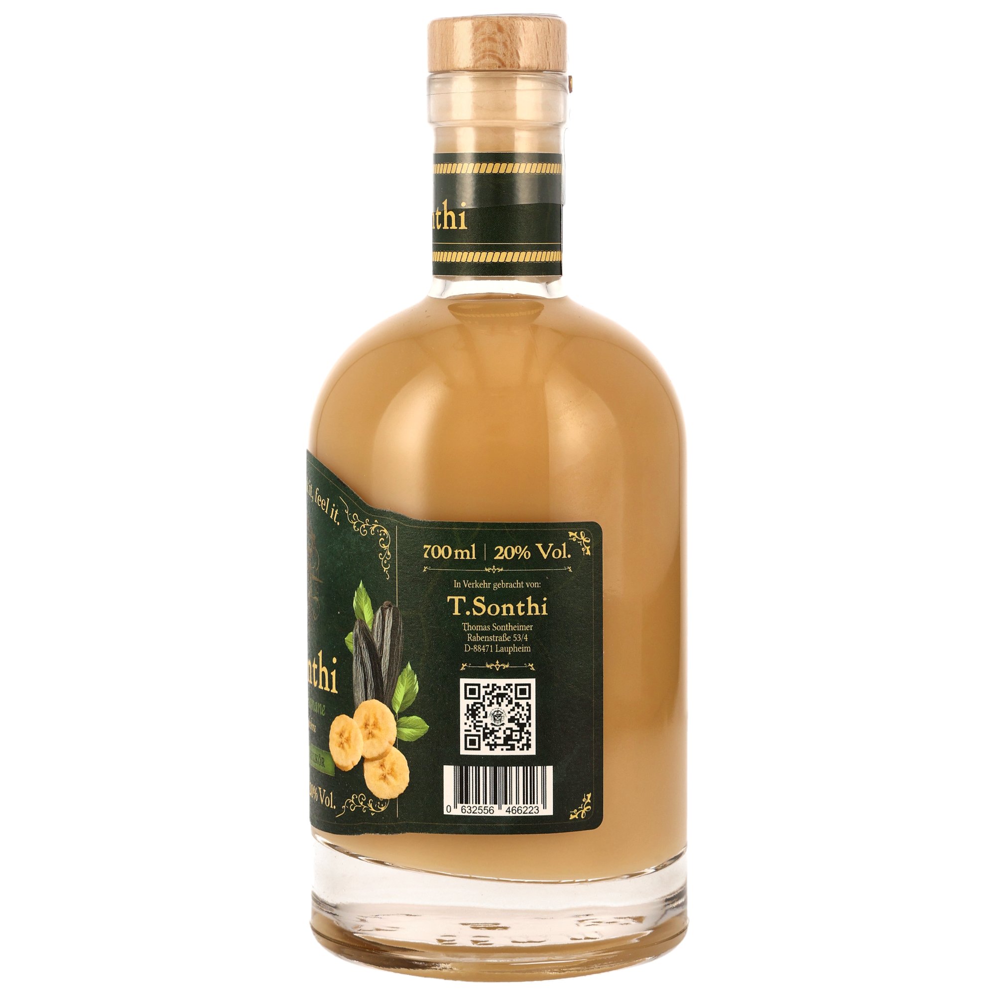 T.Sonthi Sahnelikör Pistazie-Banane mit Tonkabohne