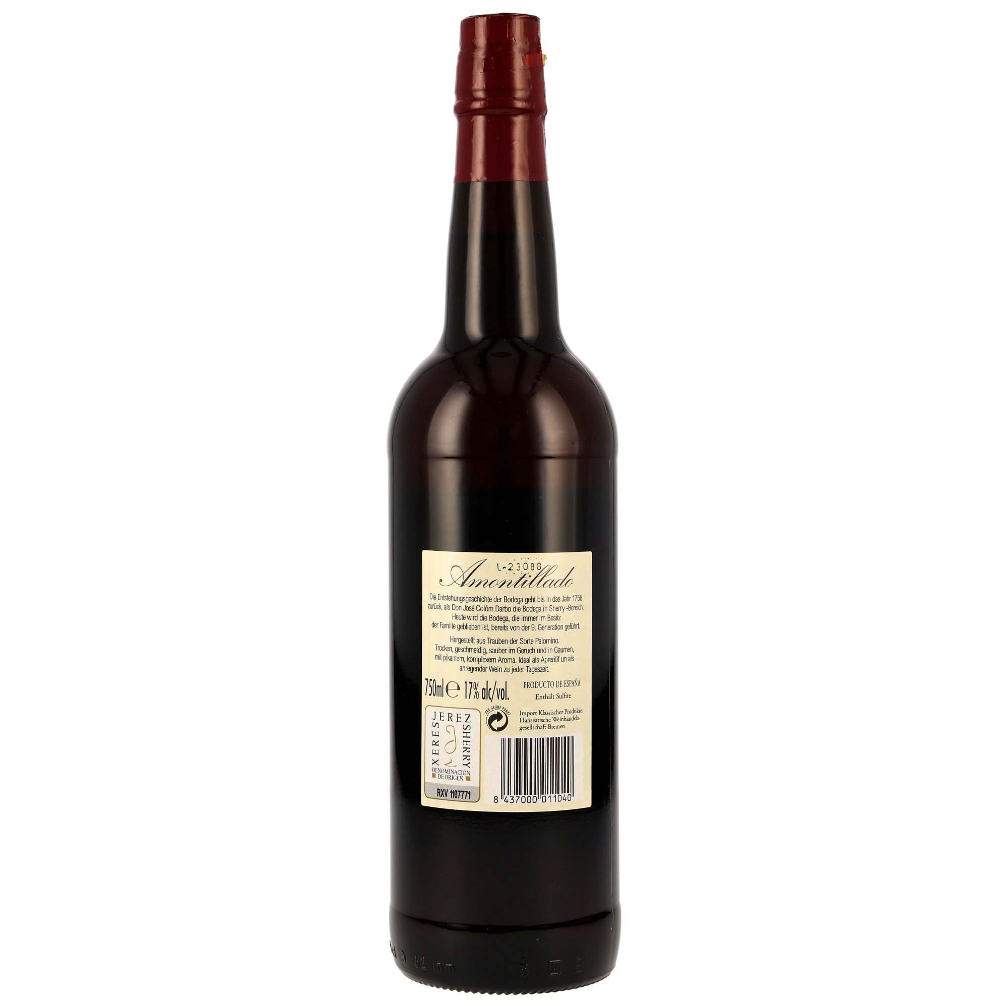 Bodegas Sherry Amontillado La Cigarrera