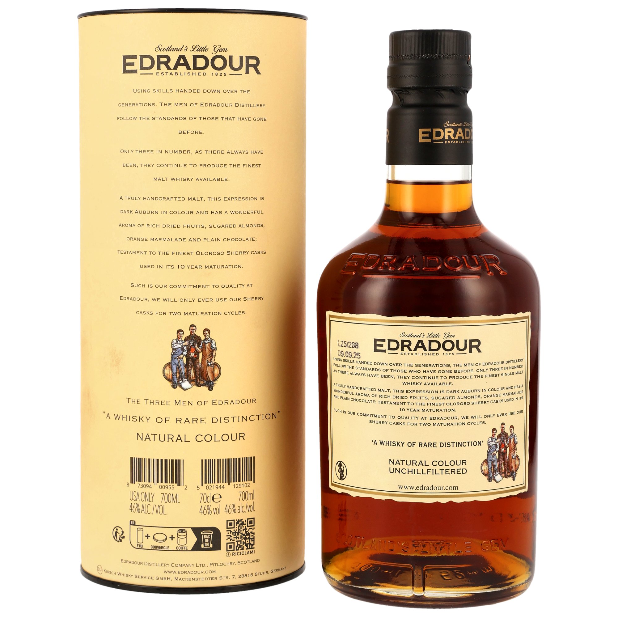 Edradour 10 y.o. - 46% - Oloroso Sherry Casks - 200 Years Edition