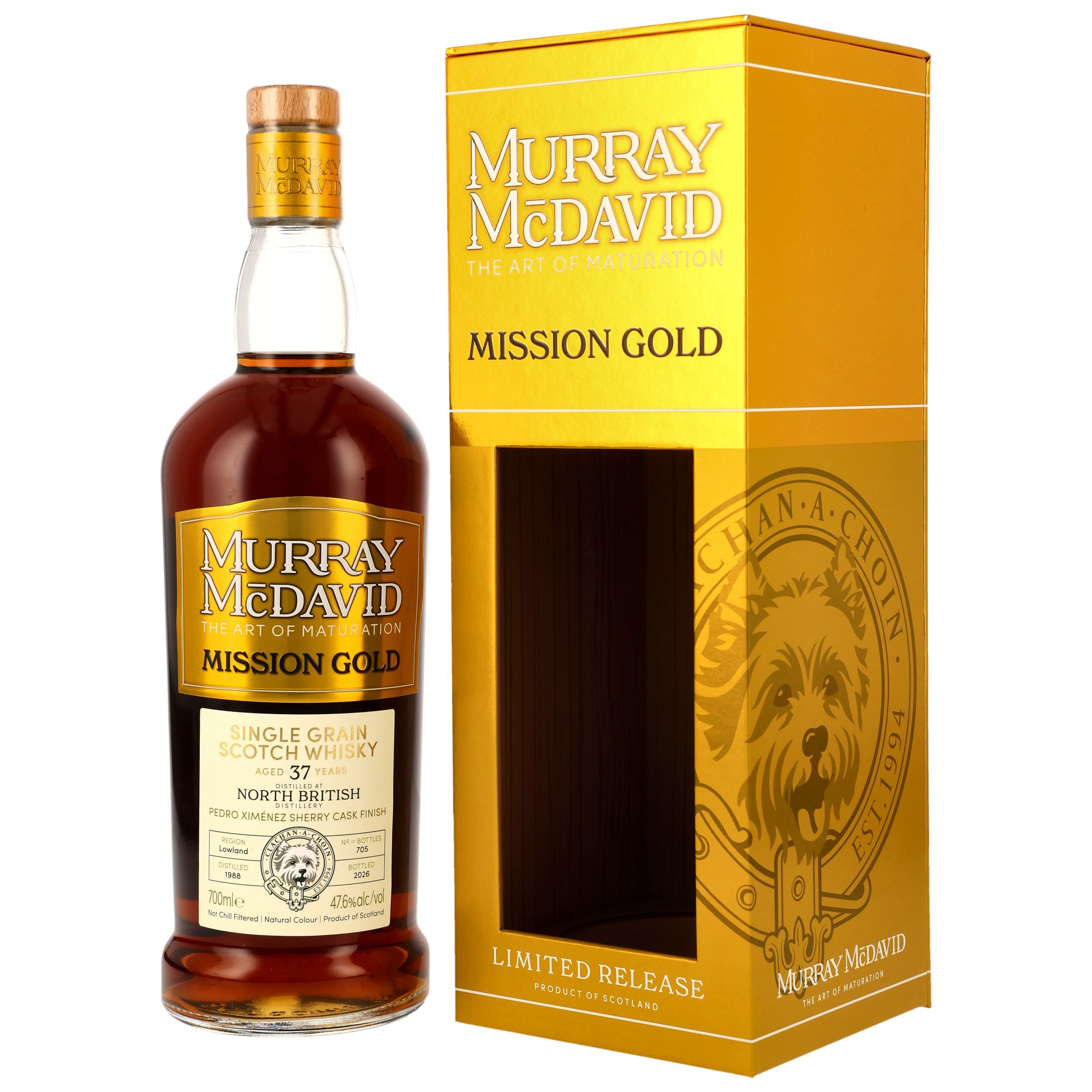 North British 1988/2026 - 37 y.o. - PX Sherry Barriques Finish - Murray McDavid