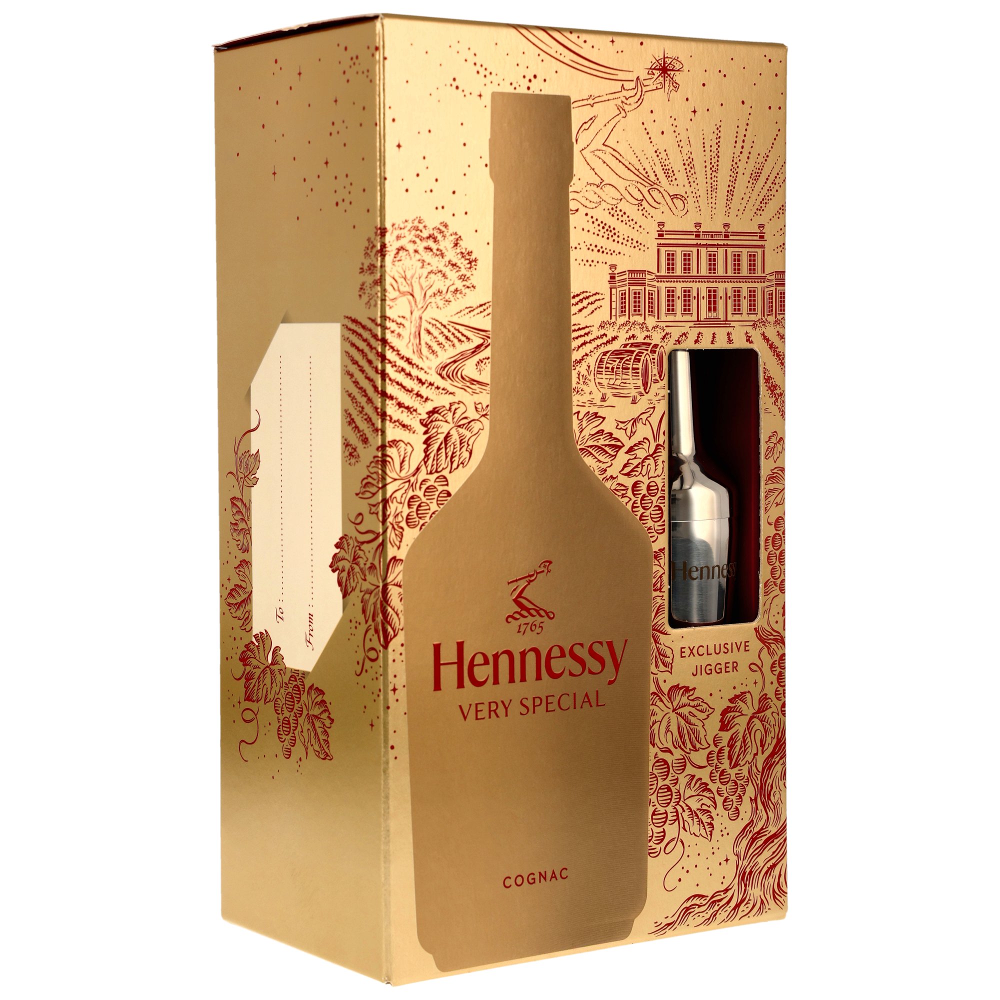 Hennessy V.S. Cognac mit Jigger