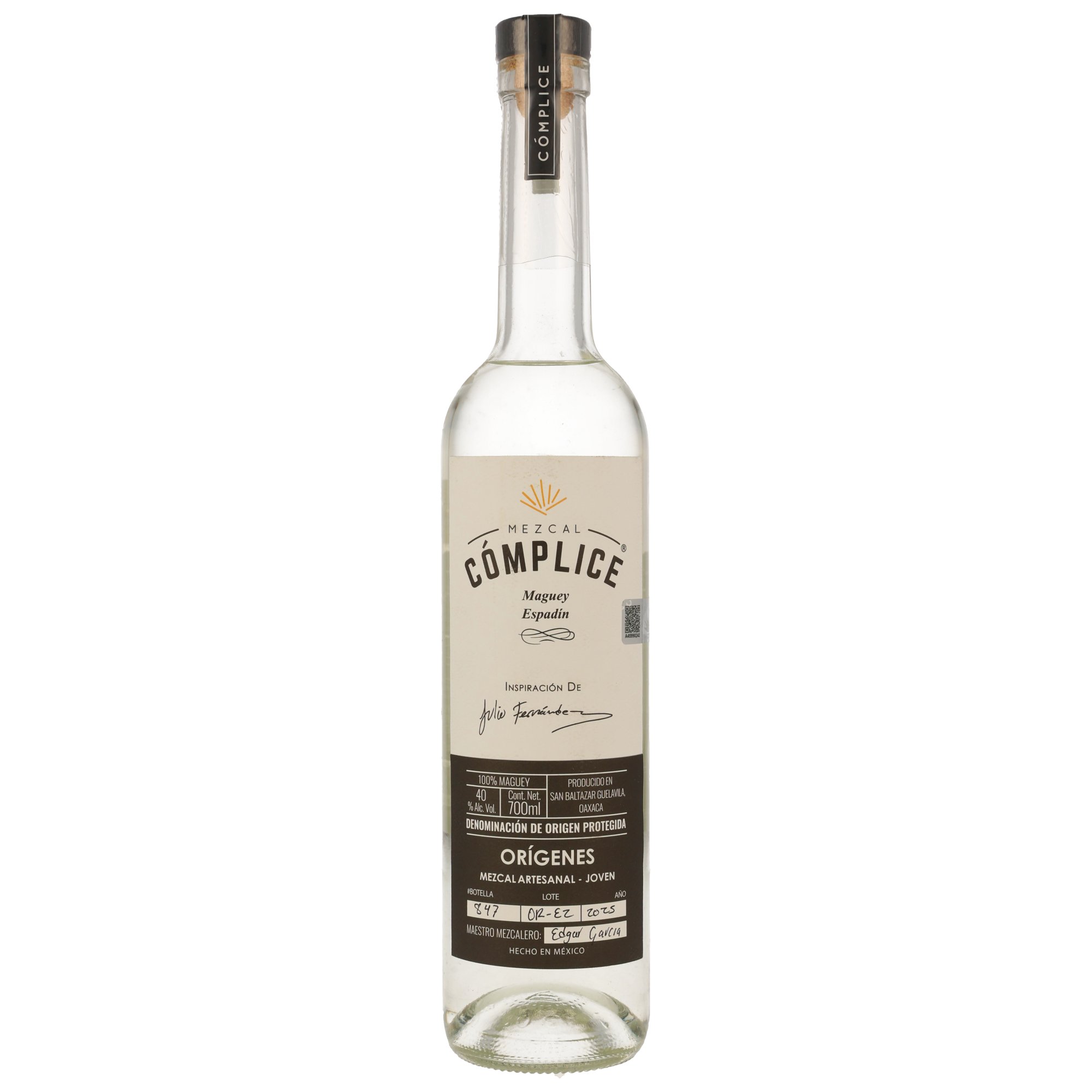 Mezcal Complice Maguey Espadin - Origenes