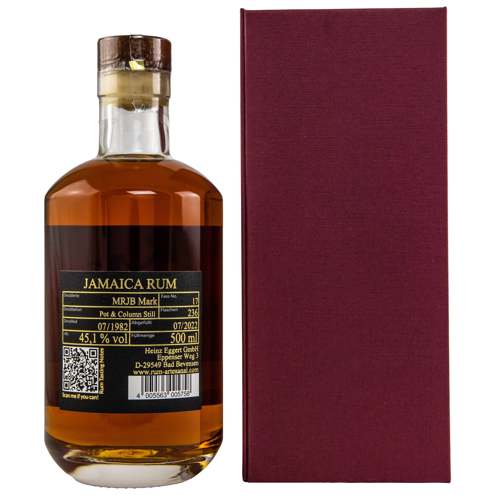Jamaica Rum MRJB 1982/2022 Cask #17 - Rum Artesanal