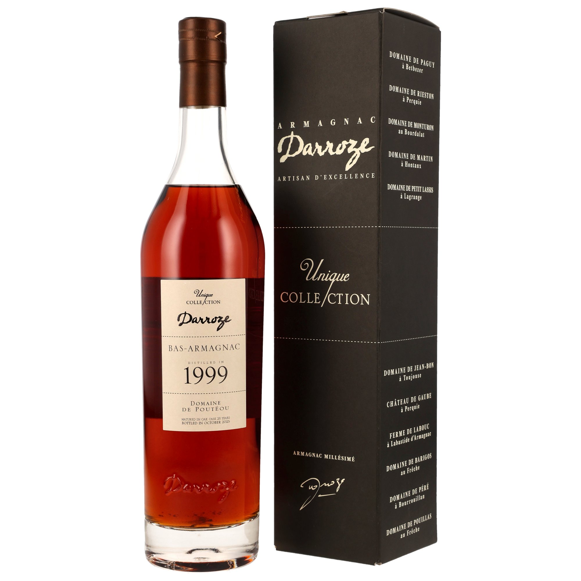 Domaine de Pouteou 1999/2025 - 26 y.o. - Armagnac Darroze