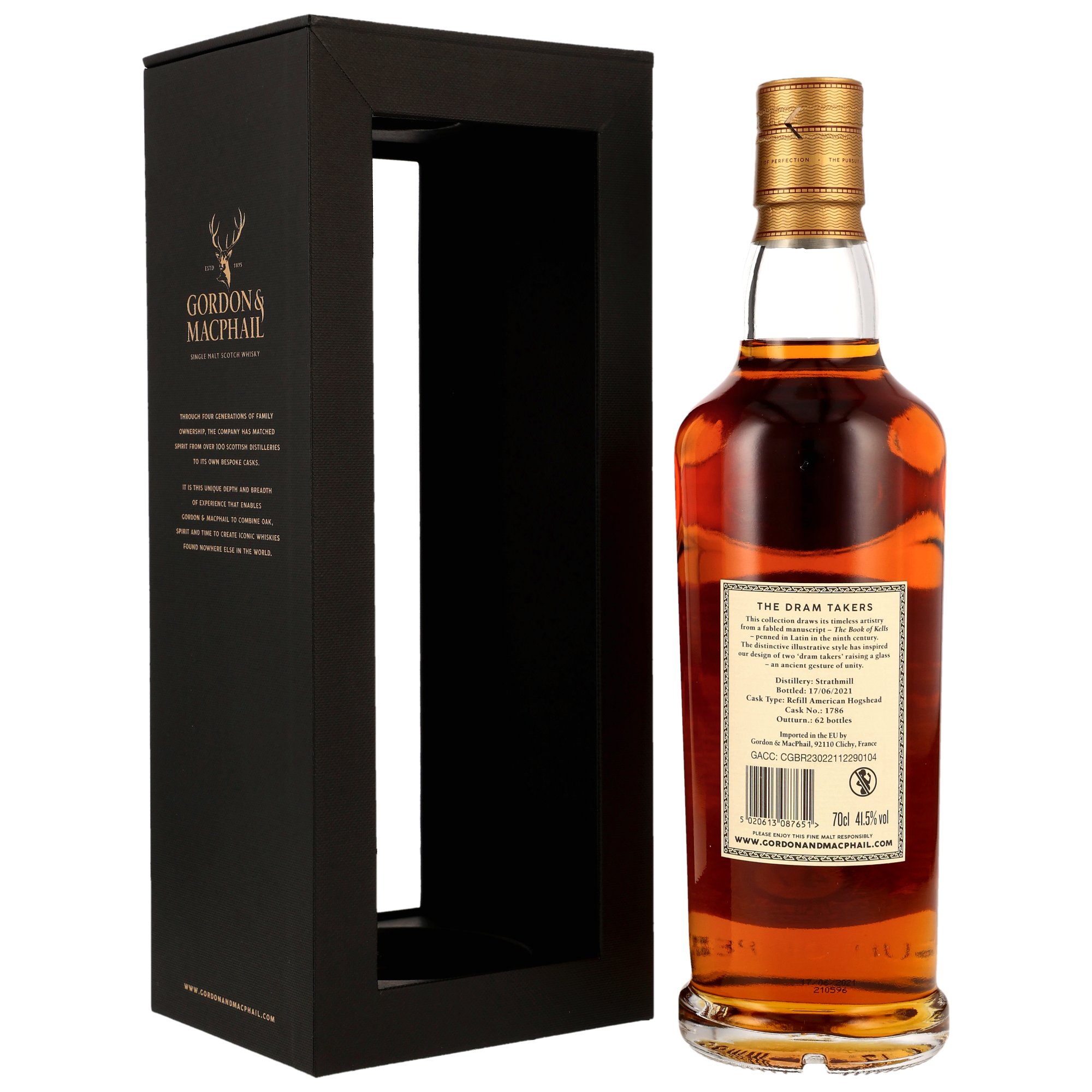 Strathmill 1974/2021 - 47 y.o. - Refill American Hogshead #1786 - G&M The Dram Takers Collection