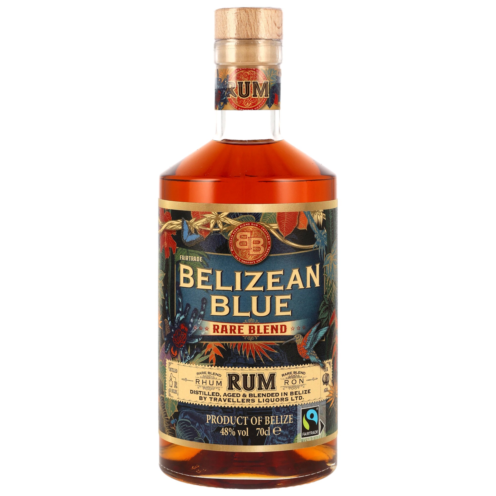 Belizean Blue Rare Blend Rum - Travellers Liquors- ohne Tube