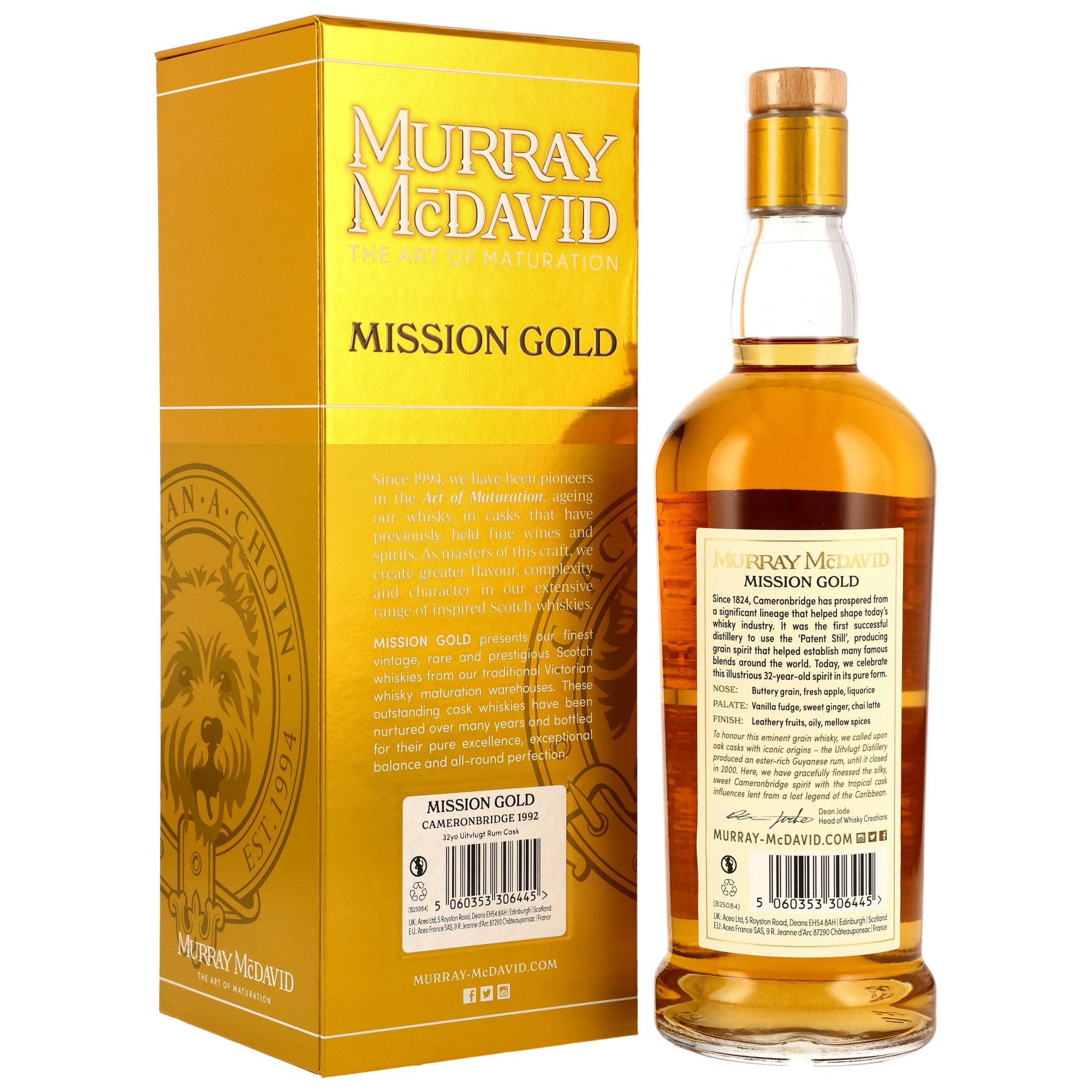 Cameronbridge 1992/2025 - 32 y.o. - Uitvlugt Rum Cask Finish - Murray McDavid