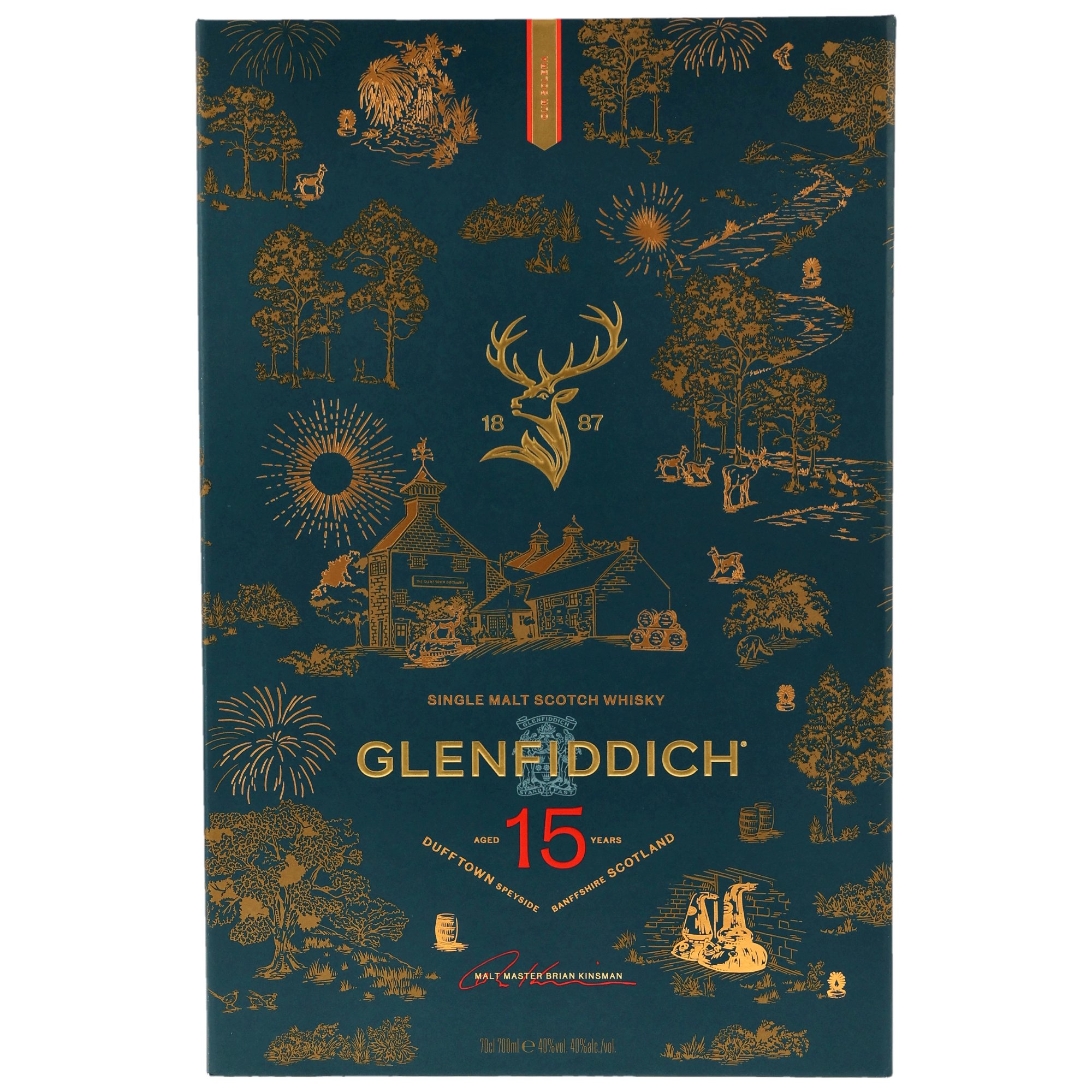Glenfiddich 15 y.o. Solera + Glenfiddich 18 y.o. Mini und Tumbler
