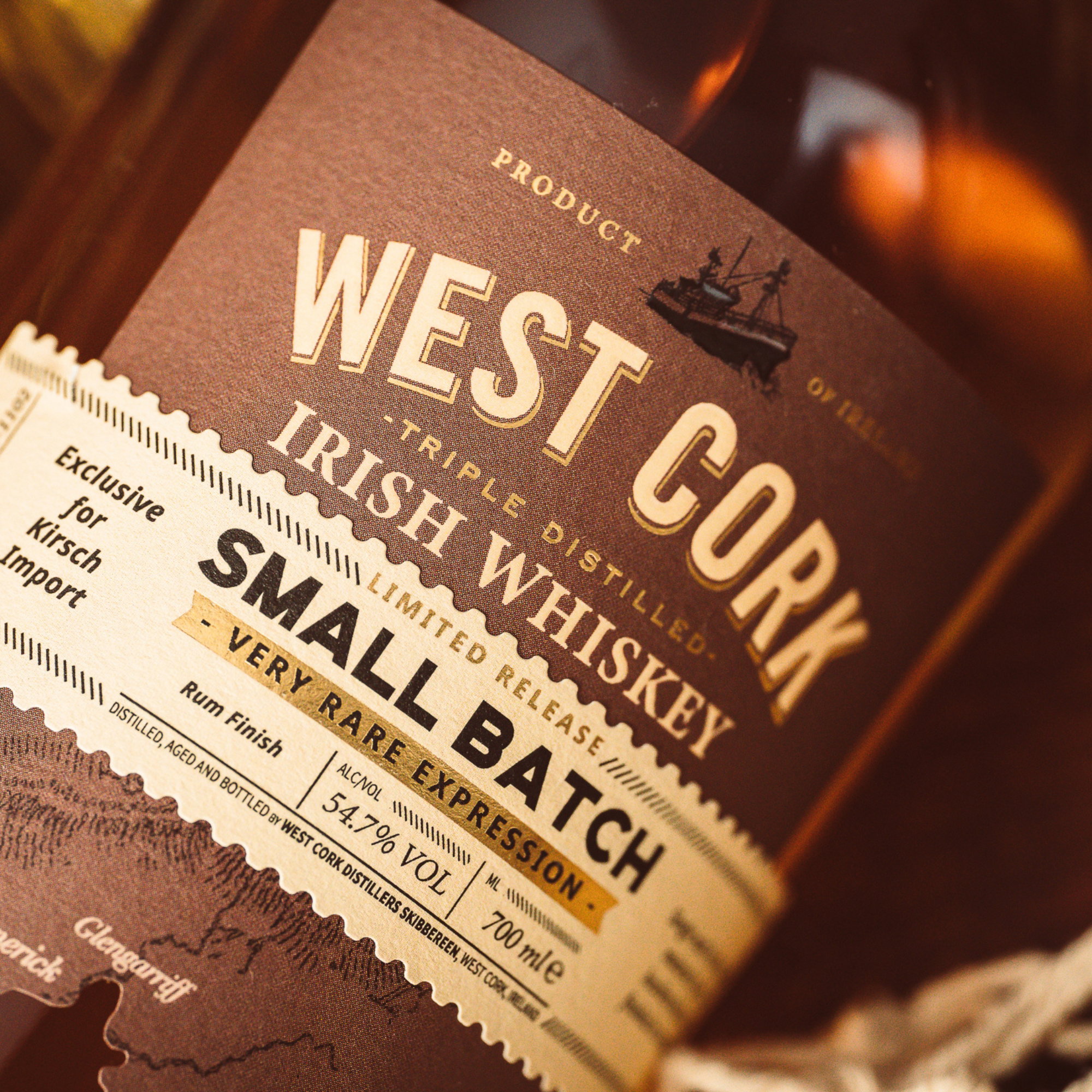 West Cork Single Malt - Rum Finish 54,7% Cask Strength