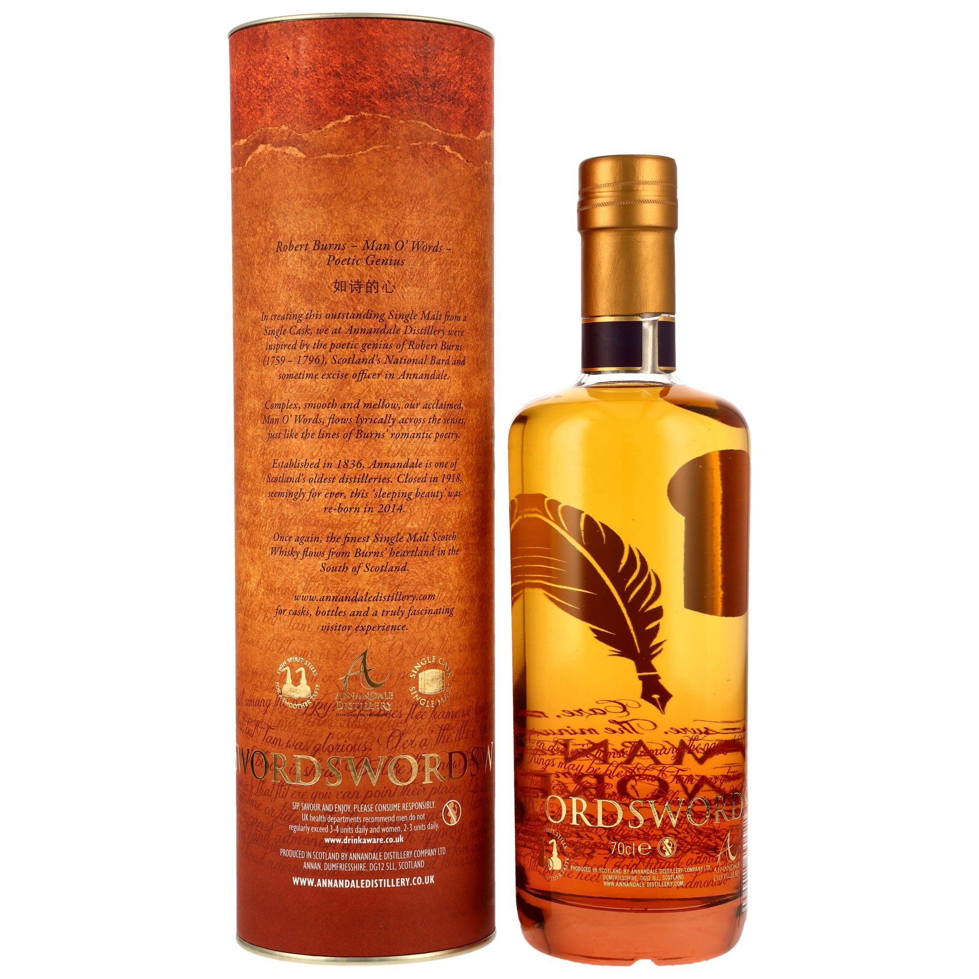 Annandale 2017/2023 Man O' Words Founders Selection - Bourbon Cask #1592