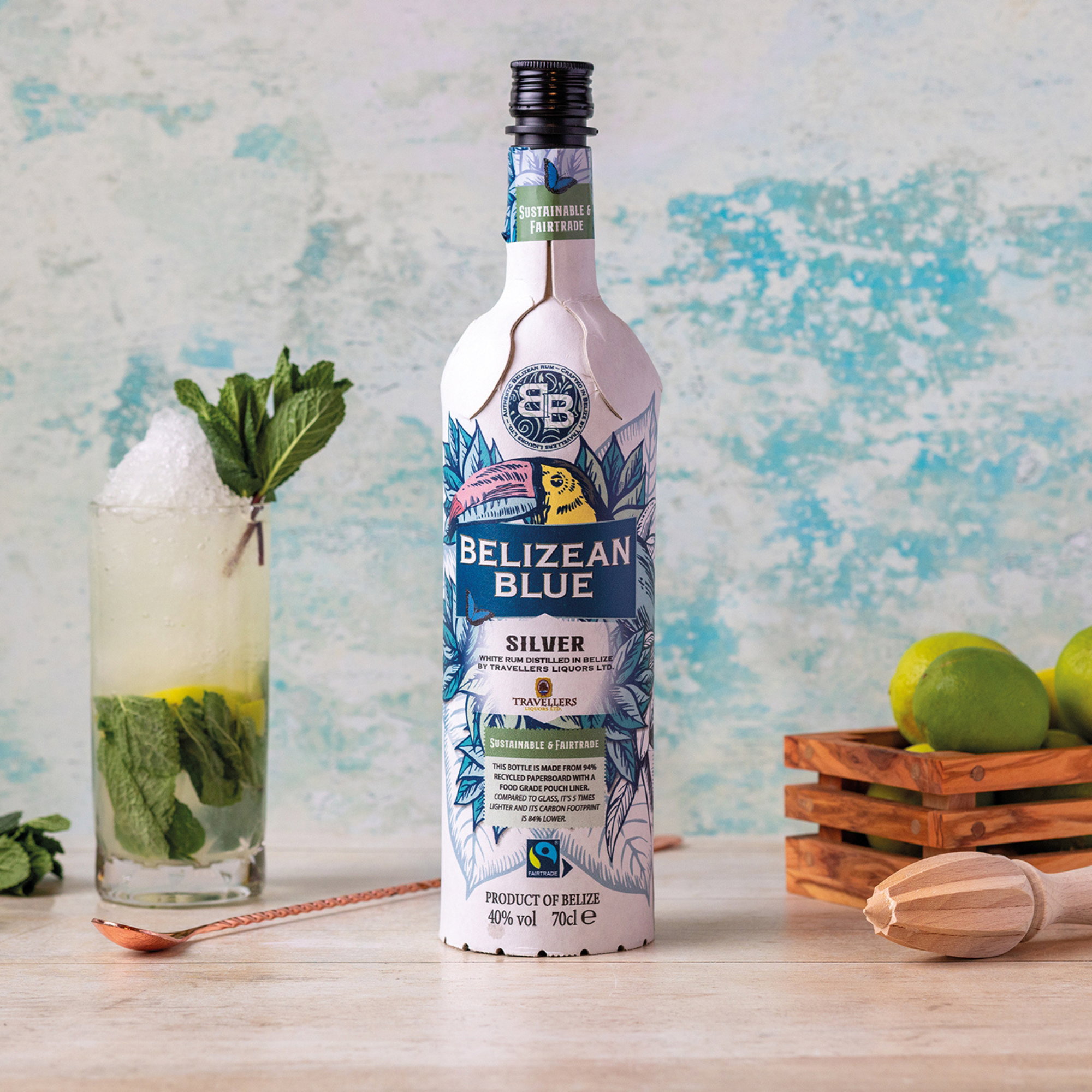 Belizean Blue Silver Rum - Travellers Liquors