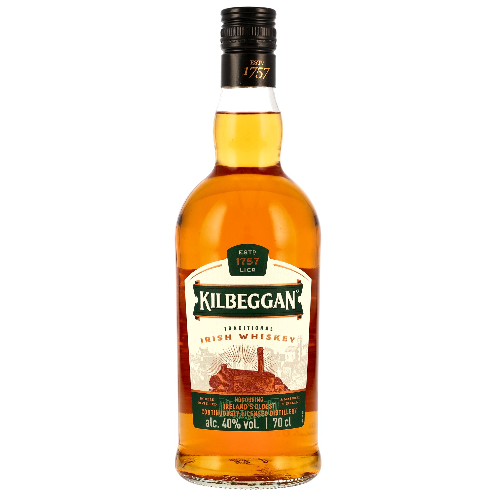 Kilbeggan Irish Whiskey Neue Ausstattung