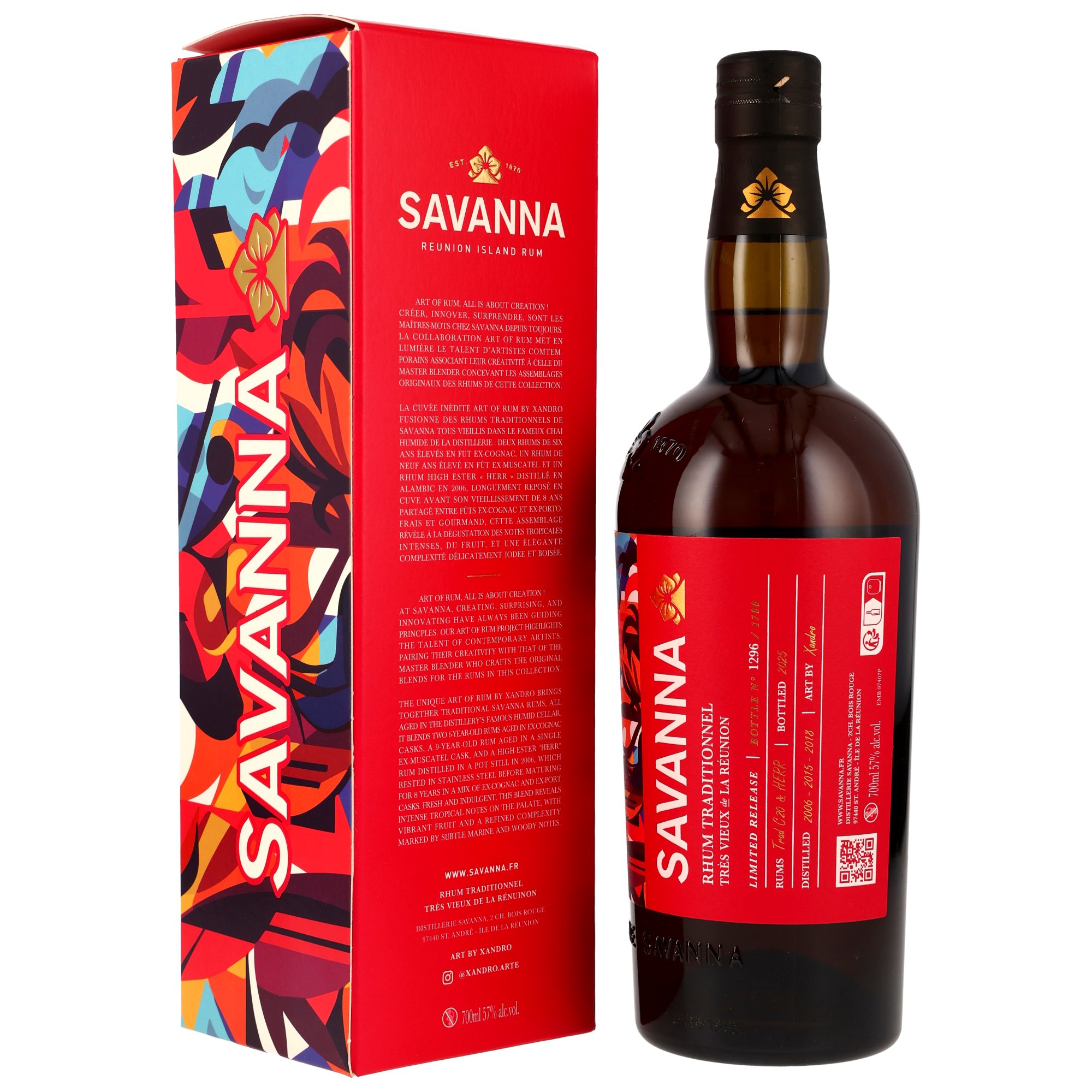 Savanna Art of Rum by Xandro - Reunion Island Rhum Traditionnel