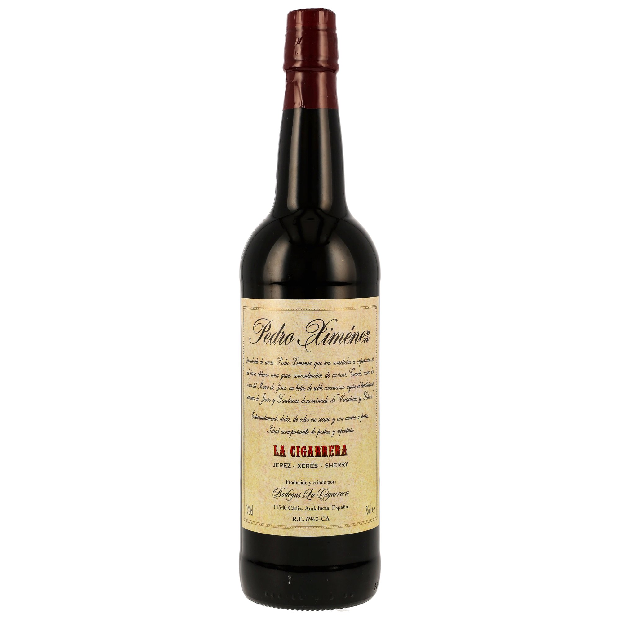 Bodegas Sherry Pedro Ximenez La Cigarrera - neue Ausstattung