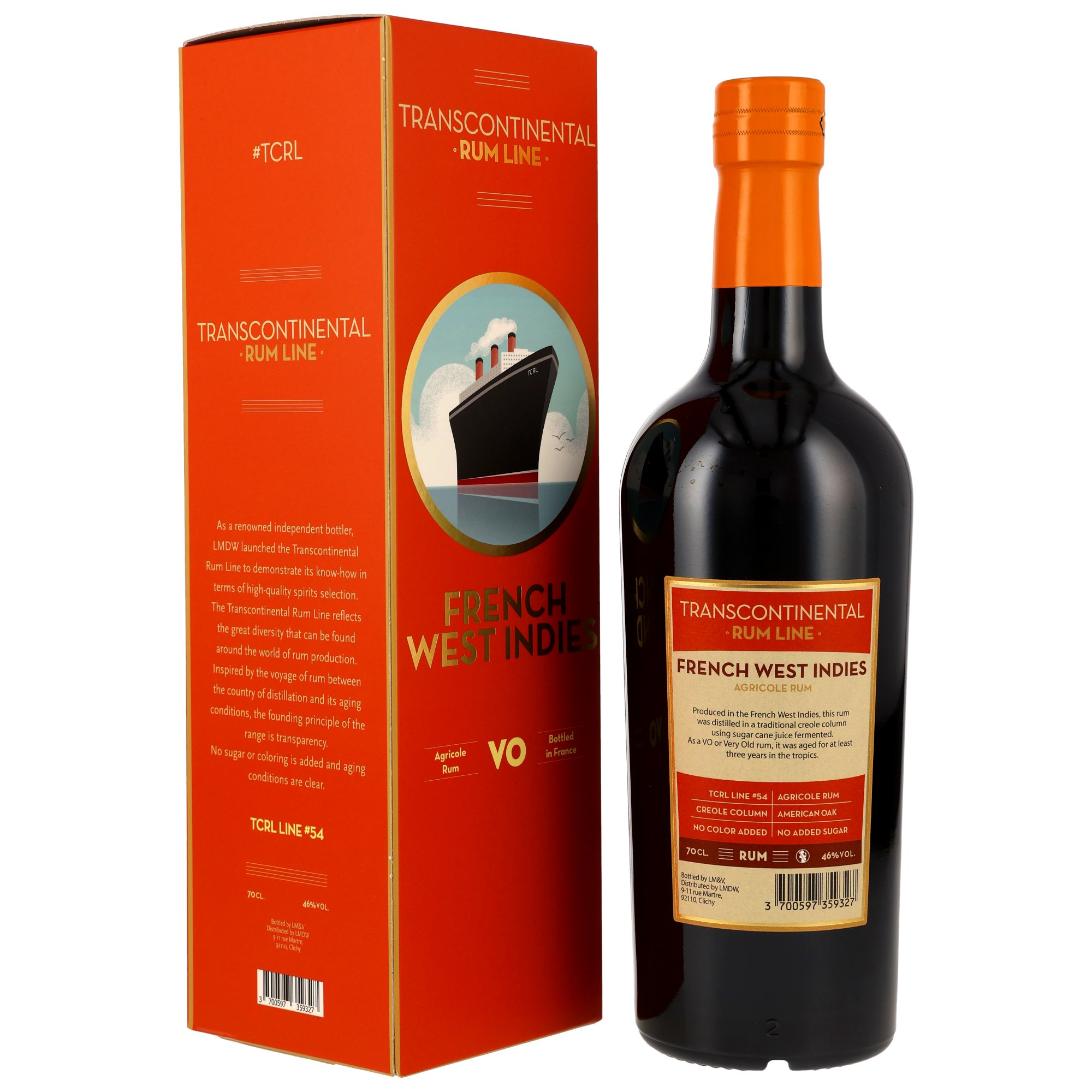 French West Indies VO Rum - Transcontinental Rum Line Neue EAN