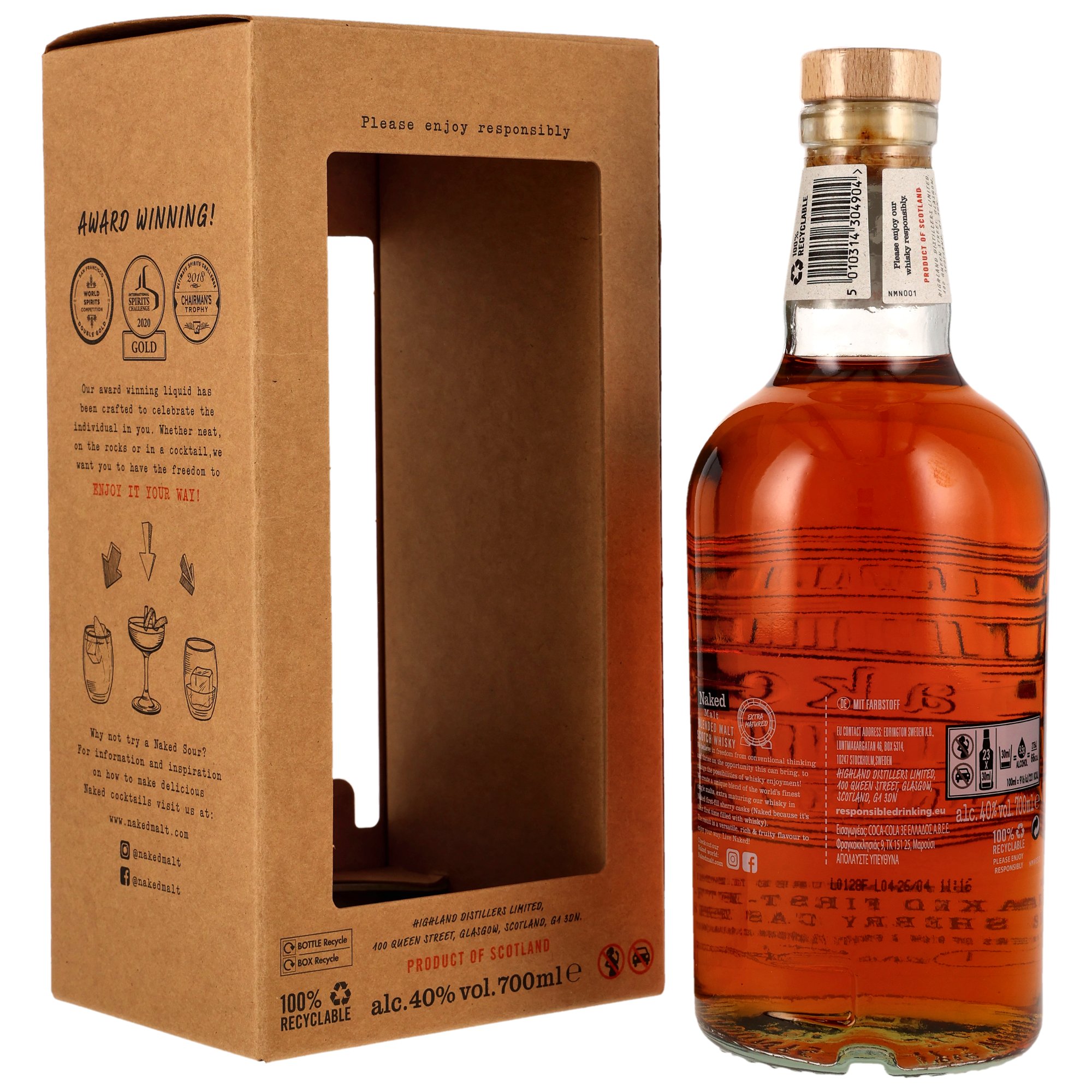 Naked Malt - Blended Malt Scotch Whisky (Naked Grouse) in GP