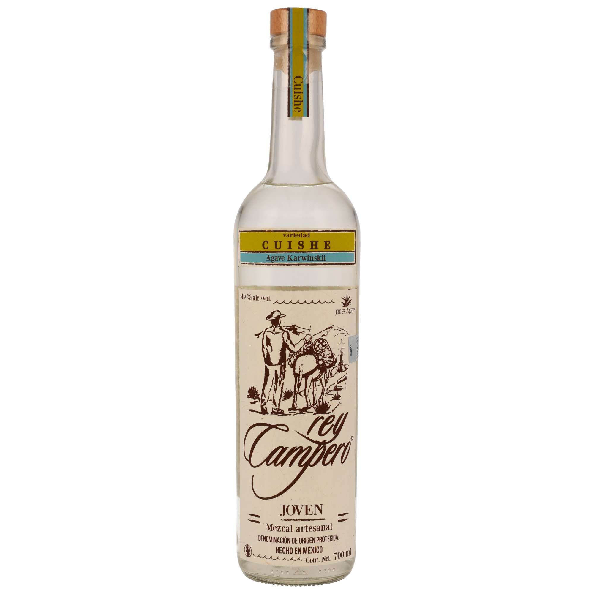 Rey Campero Madre Cuishe Mezcal artesanal - Joven - 49%