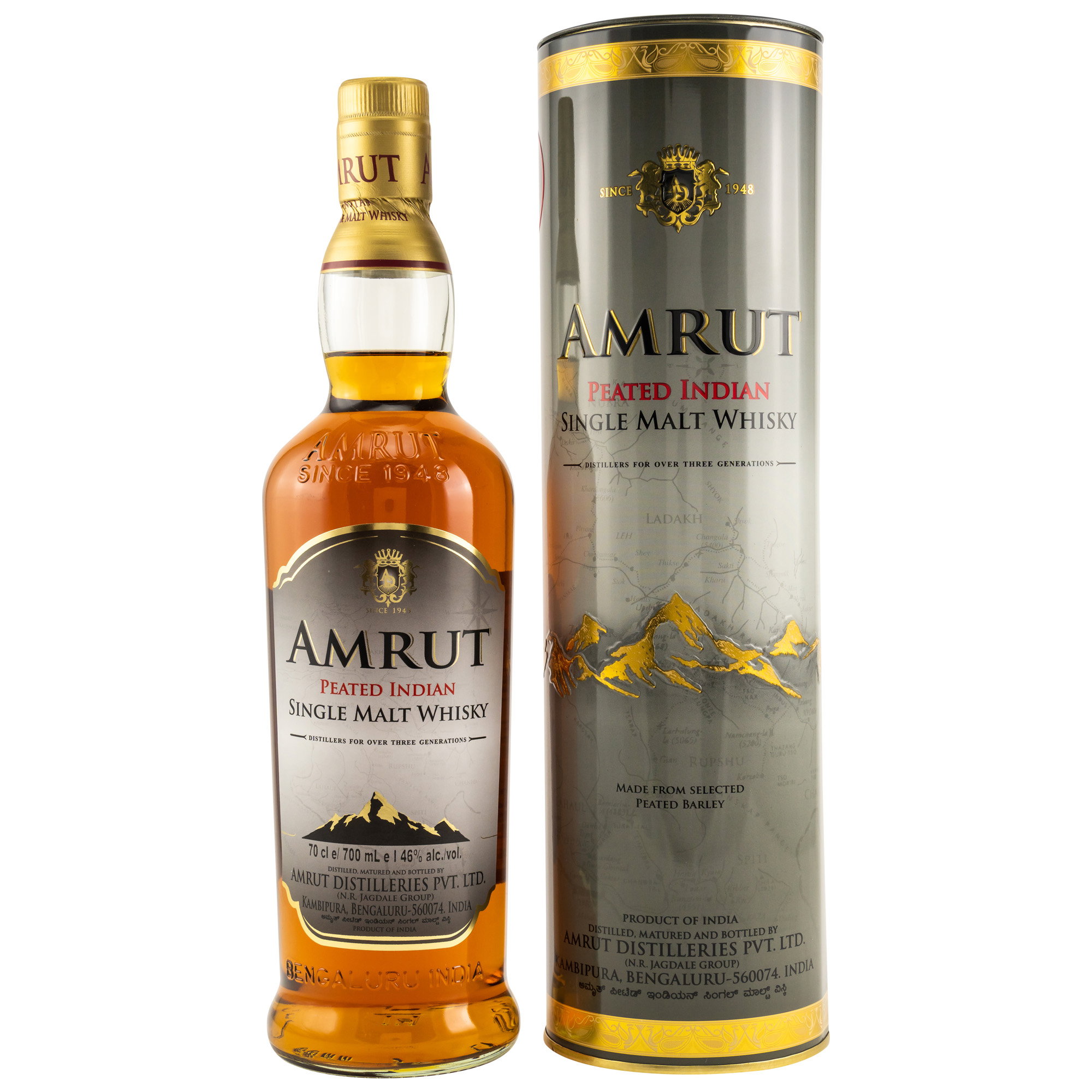 Amrut Peated 46% - Indian Single Malt