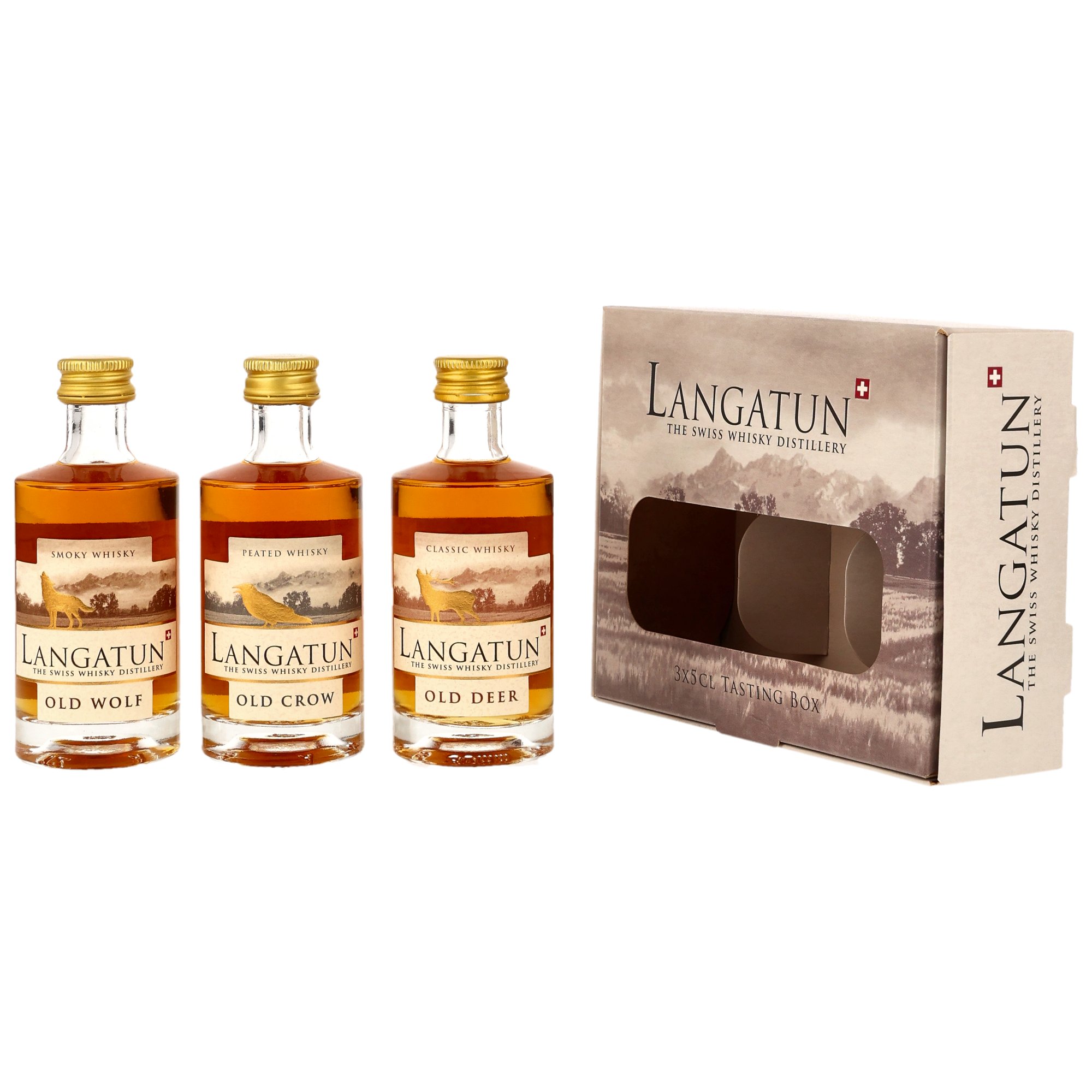 Langatun Collection 3 x 0,05 Old Crow/Old Deer/Old Wolf - Neue Ausstattung