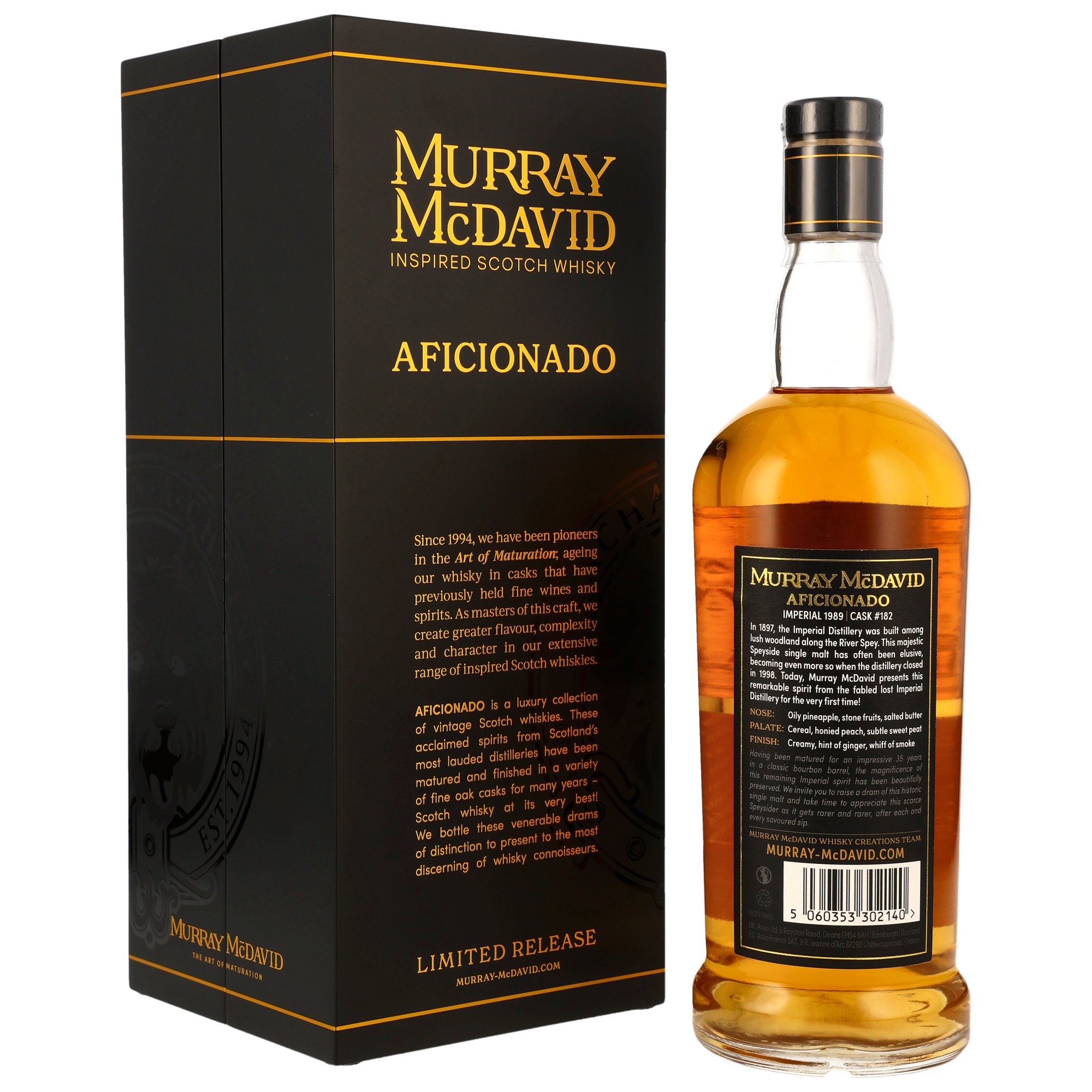 Imperial 1989/2025 - 35 y.o. - Aficionado - Bourbon Barrel #182 - Murray McDavid