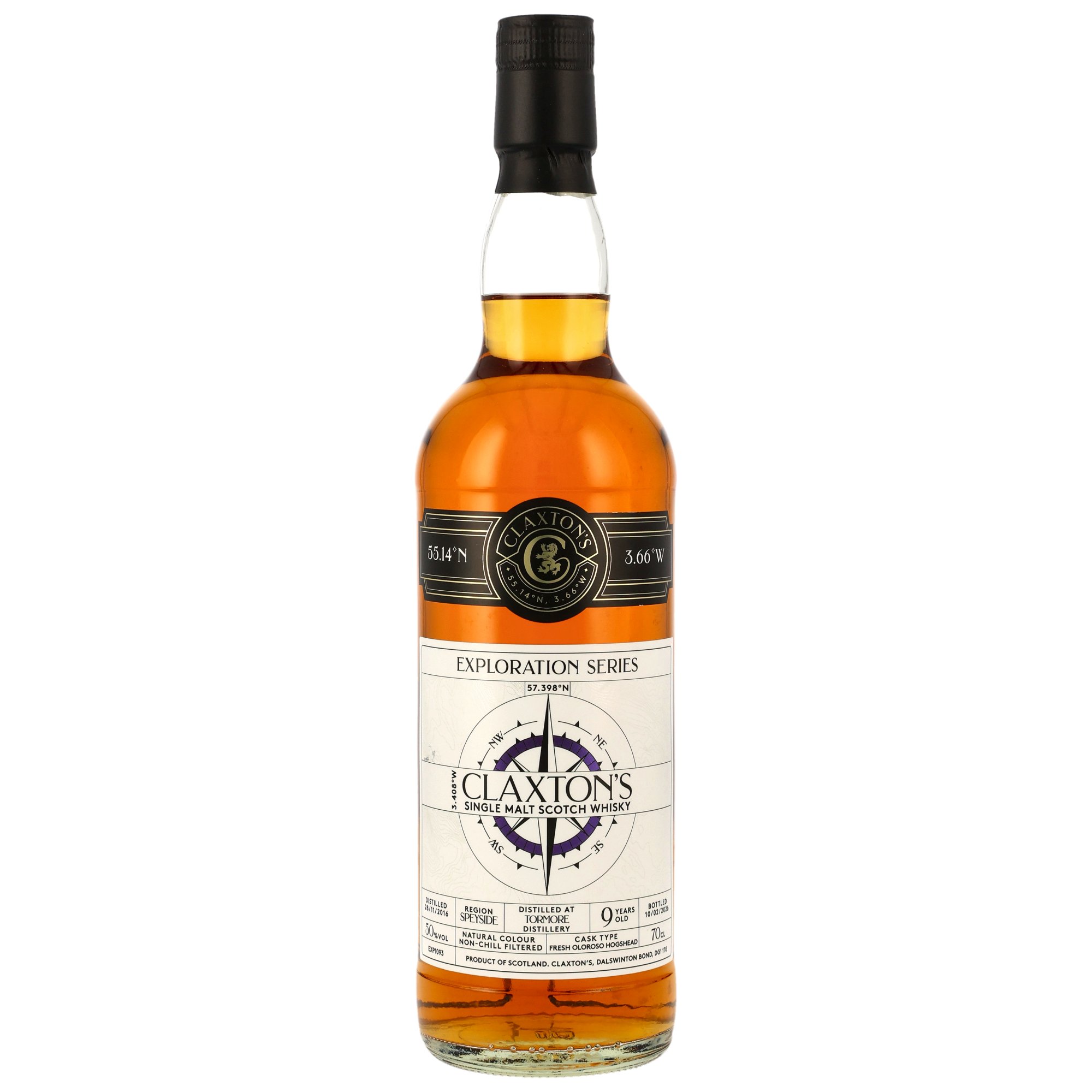Tormore 2016/2026 - 9 y.o. - Single Malt Scotch Whisky - Fresh Oloroso Cask - Claxton's