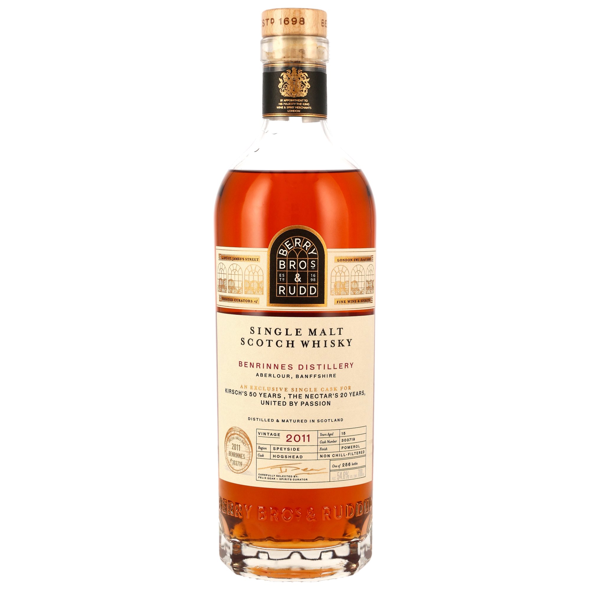 Benrinnes 2011/2026 - 15 y.o. - Pomerol Cask Finish #303719 (Berry Bros. & Rudd) - Kirsch/Nectar