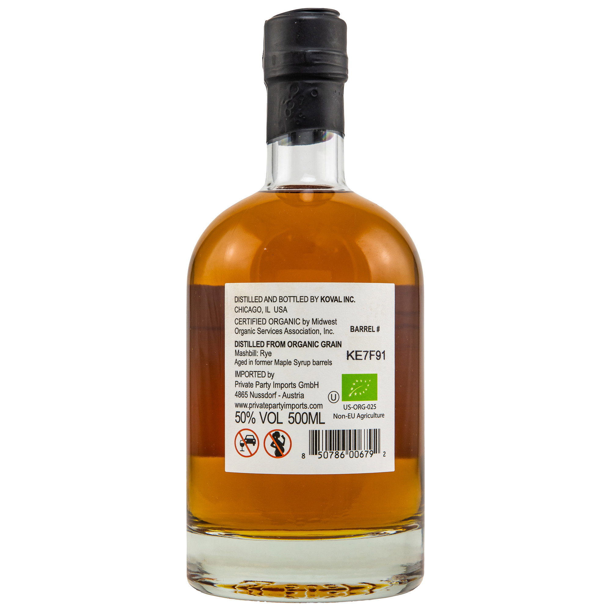Koval Rye Whiskey - Maple Syrup Cask Finish (Bio)