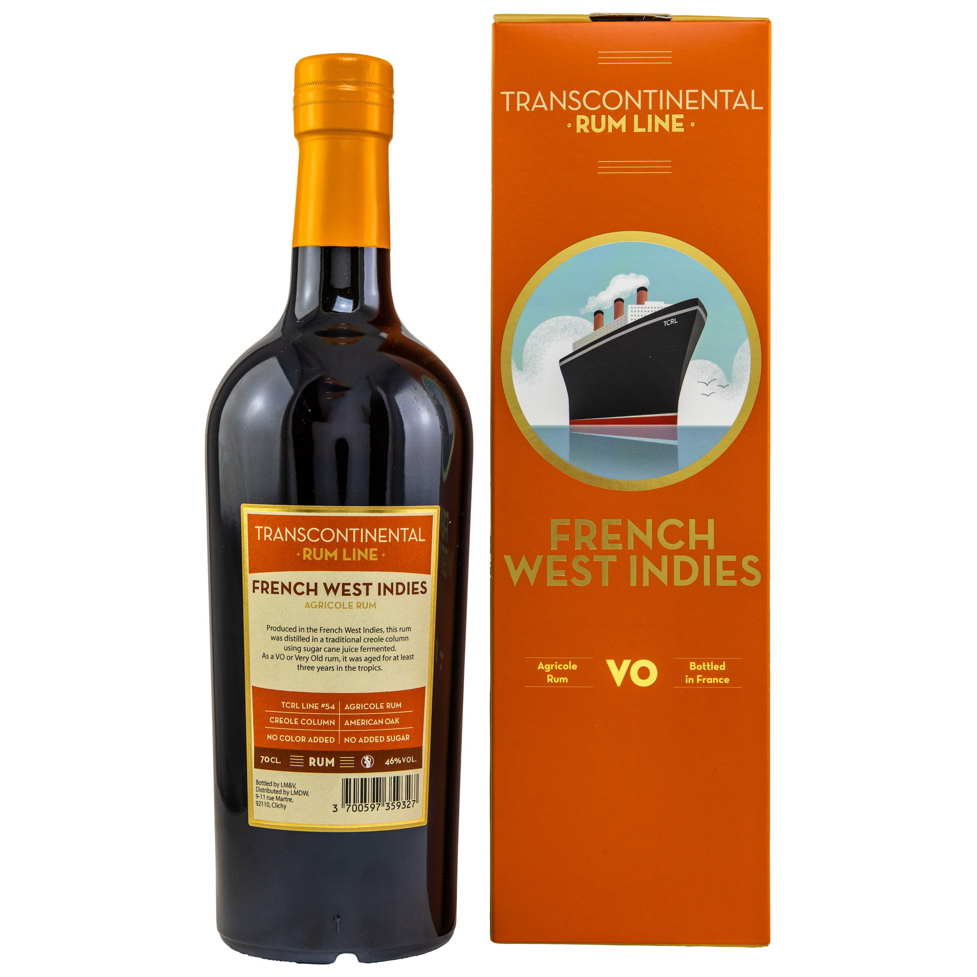 French West Indies VO Rum - Transcontinental Rum Line Neue EAN