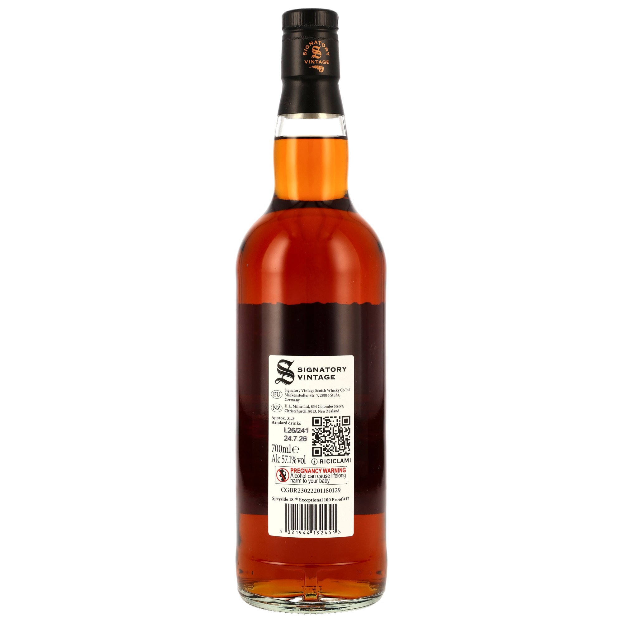 Speyside (M) 2008/2026 - 18 y.o. - Sig 100 PROOF Exceptional Edition #17