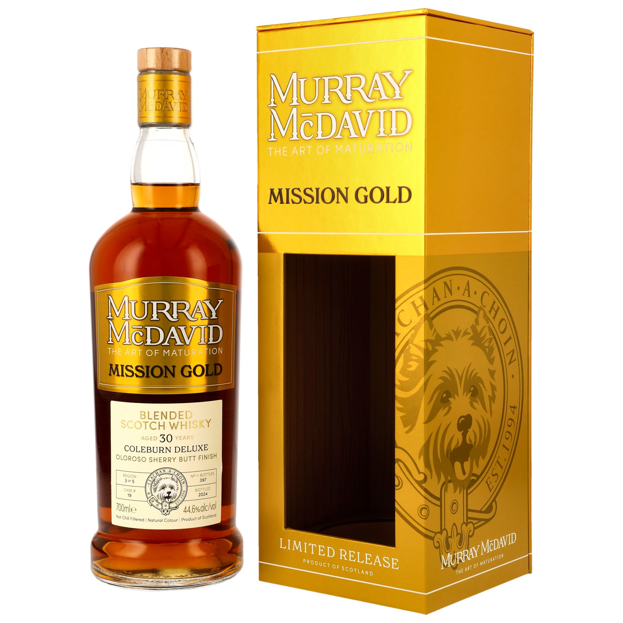 Coleburn Deluxe 30 y.o. Blended Scotch Whisky - Oloroso Sherry Butt Finish - Murray McDavid