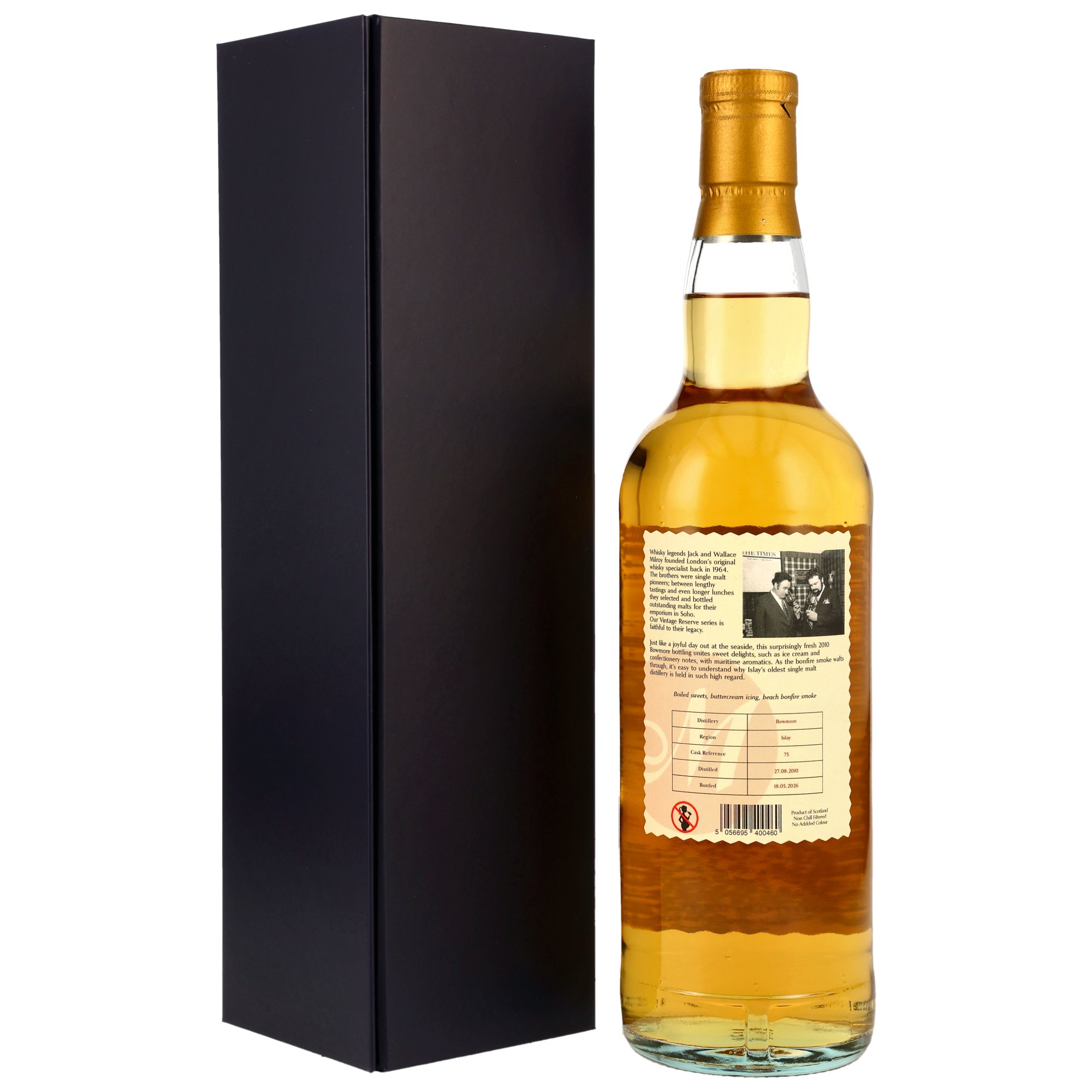 Bowmore 2010/2026 - 15 y.o. - Bourbon Barrel #75 - Milroys