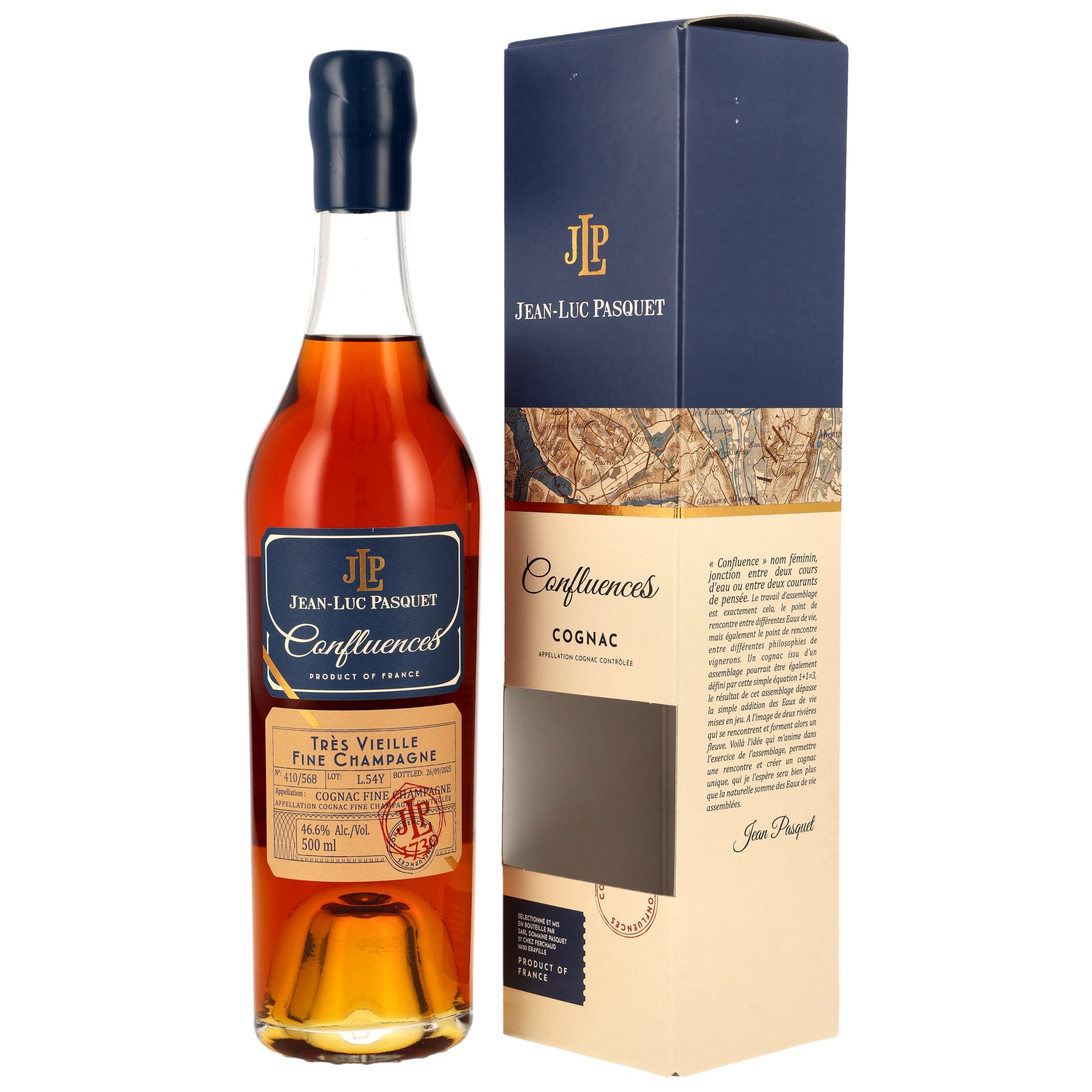 Jean-Luc Pasquet Cognac Tres Vieille Fine Champagne - L.54Y