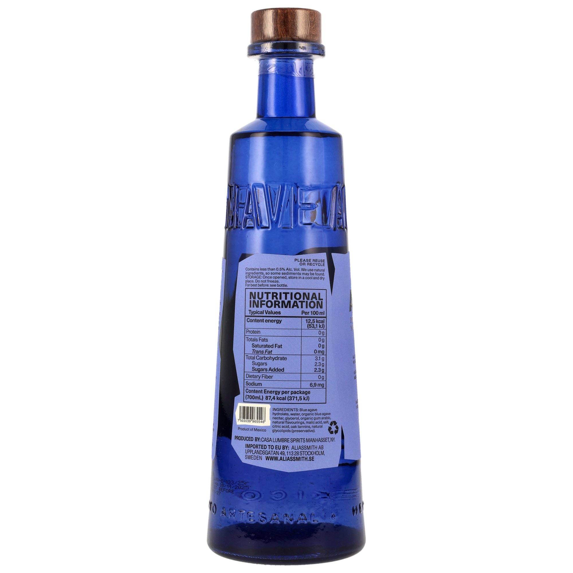 Almave Blanco Blue Agave Spirit 0,0% (Lewis Hamilton)