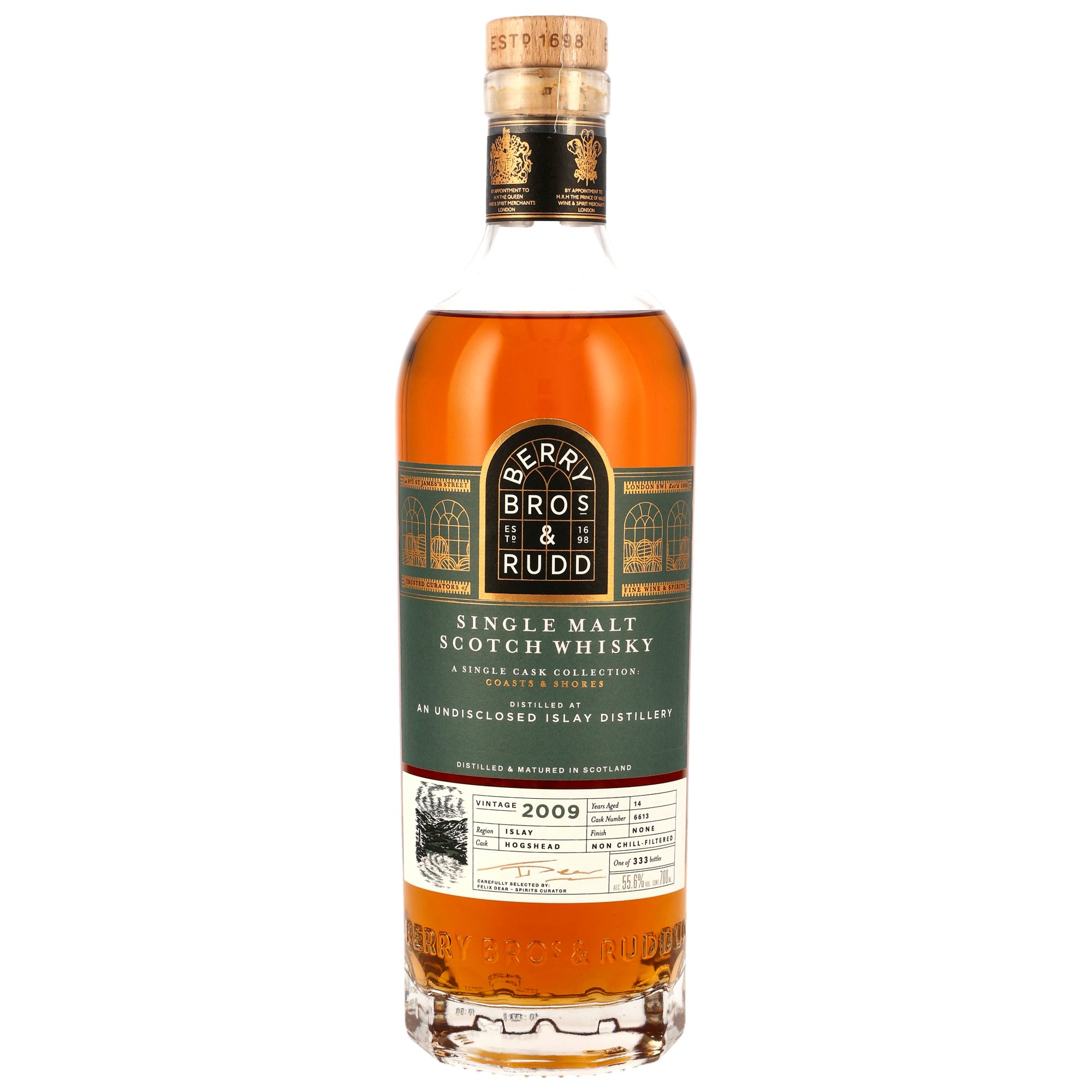 Undisclosed Islay 2009 - 14 y.o. - #6613 - Coasts & Shores (Berry Bros & Rudd)