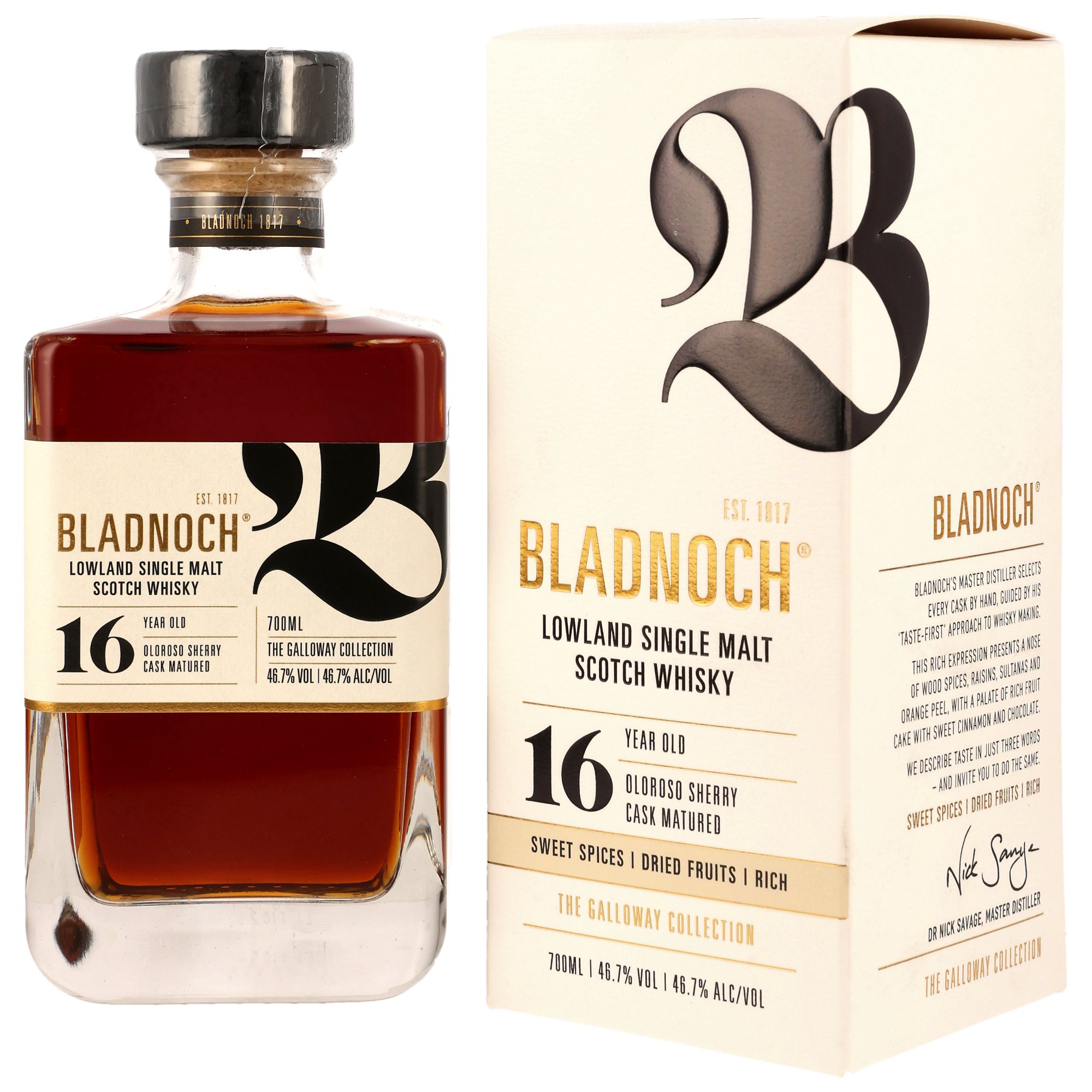 Bladnoch 16 y.o. Oloroso Sherry Cask - The Galloway Collection Neue GP