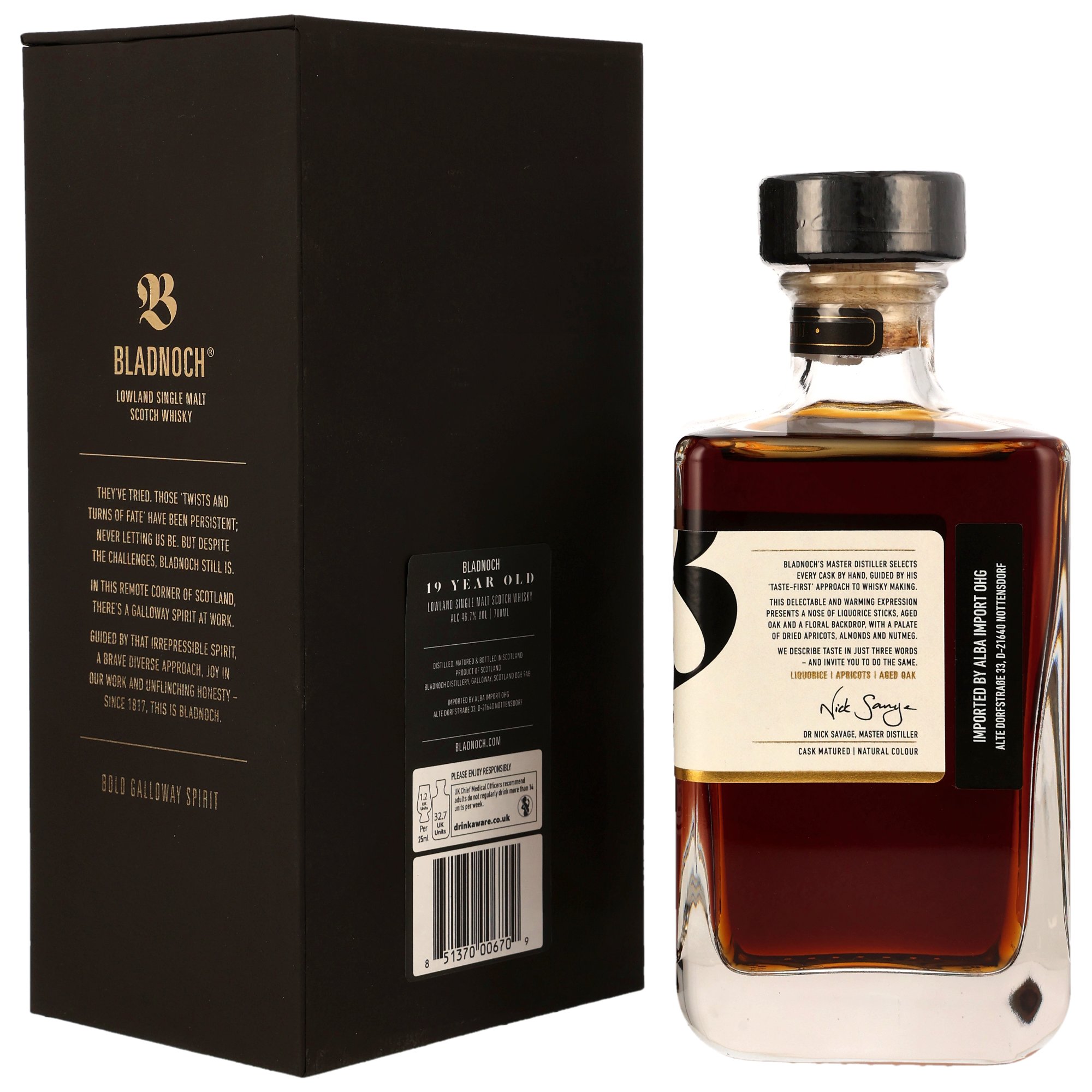 Bladnoch 19 y.o. PX Sherry Cask - Galloway Edition